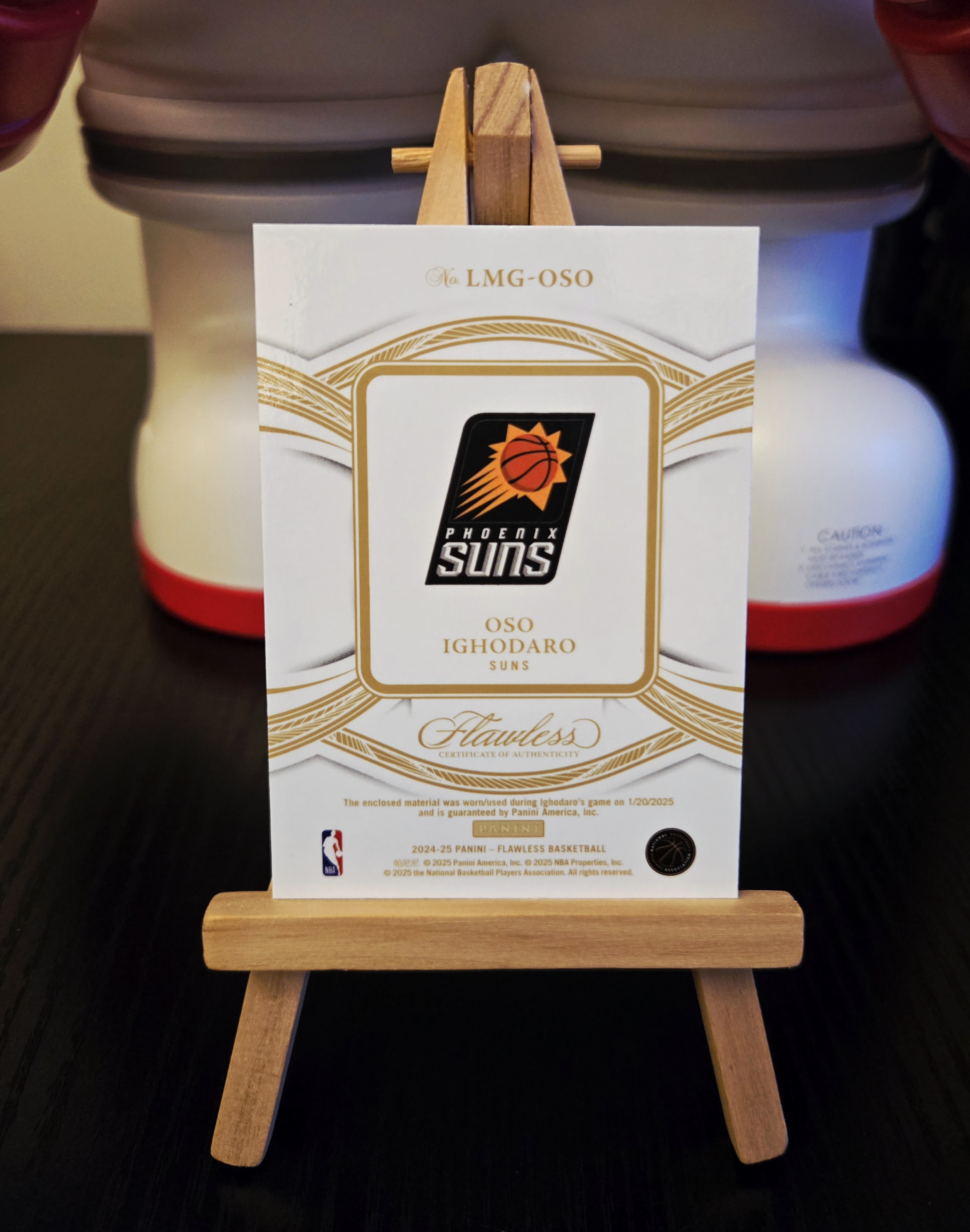 2024-25 Panini Flawless Oso Ighodaro 篮球手提 太阳 新秀RC 伊戈达罗 1/1编 oneofone 湖水蓝 logoman 单一平行 热门小妖 看涨 梦煜 奴