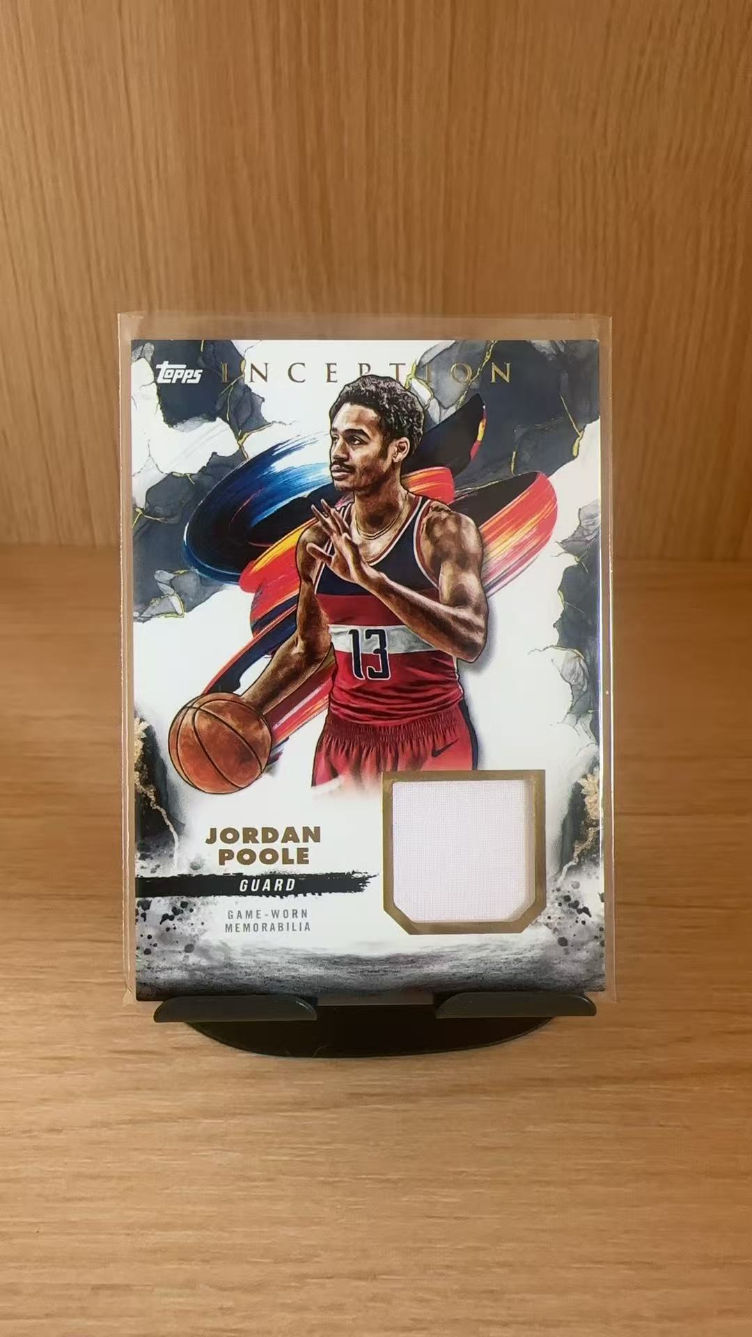 2025 Topps Inception Jordan Poole #REC-JP盗梦 乔丹普尔 GU小窗物料 球衣 卡品如图