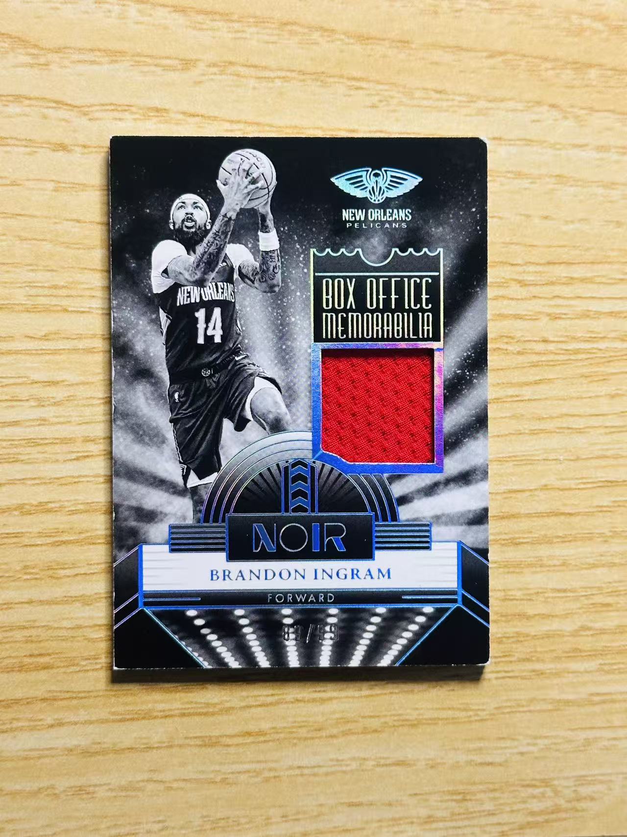 2023-24 Panini Noir Brandon Ingram 嘿嘿代卖 诺尔 布兰登 英格拉姆 球衣 物料 99编 鹈鹕 实卡精美 收藏必备