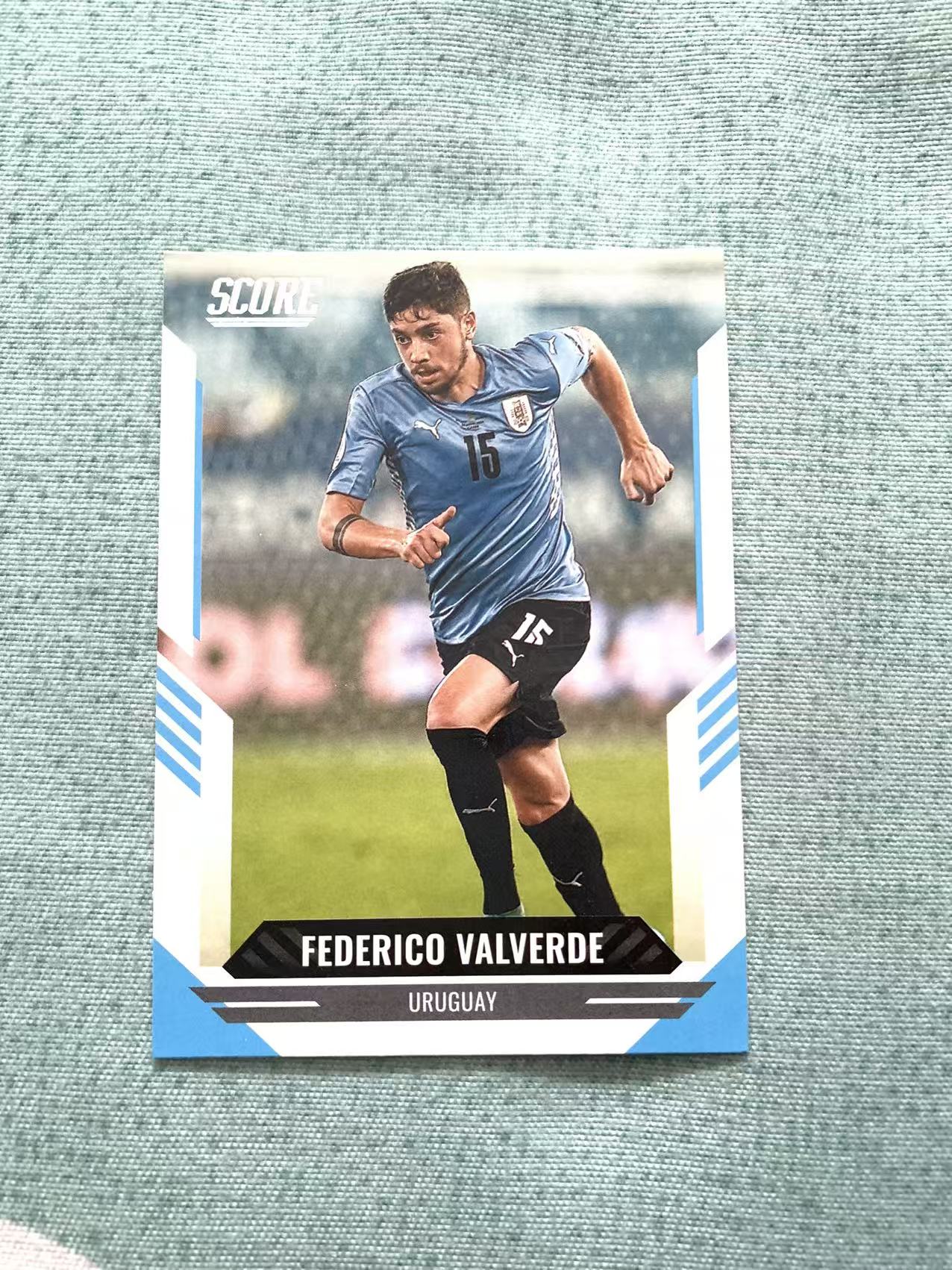 2021-22 Panini Score Federico Valverde 费德里科 巴尔韦德 82 乌拉圭 皇家马德里 皇马 欧冠 base 卡品如图 悄悄