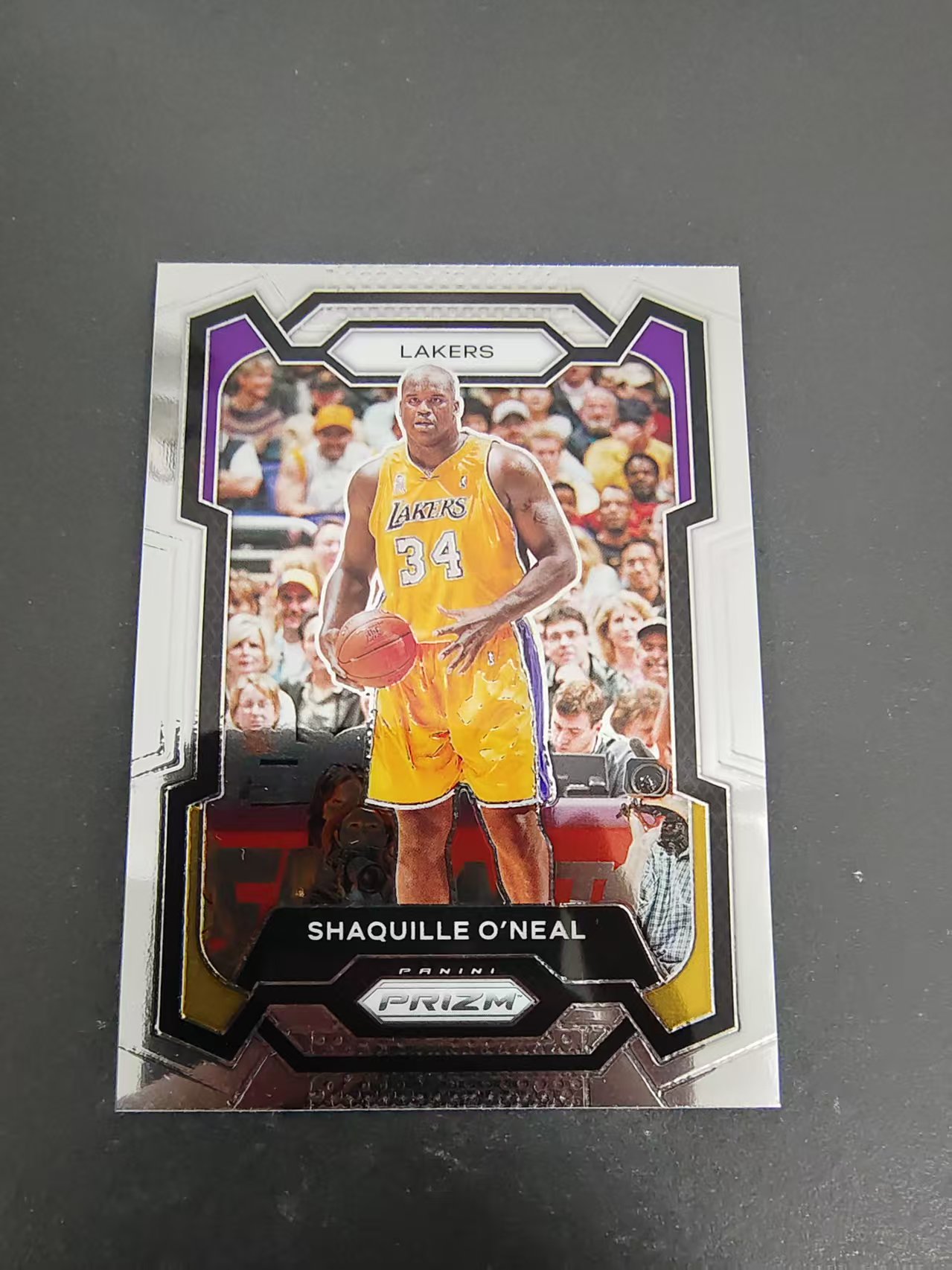 【可合并,不累计】2023-24 Panini Prizm Shaquille O'Neal 沙奎尔 奥尼尔 大鲨鱼 湖人 PZ 划痕 边角微瑕 #181