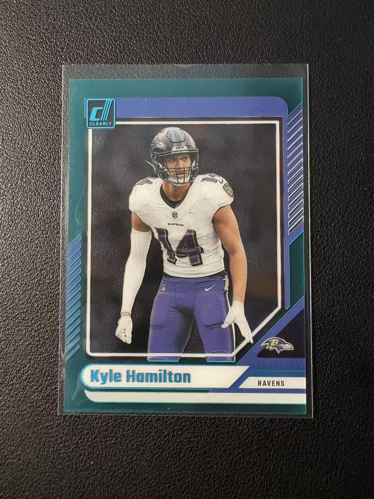 2024 Panini Donruss Kyle Hamilton 凯尔 汉密尔顿 杜蕾斯 绿胶片 base 微瑕 选图美丽 专收必备 N4