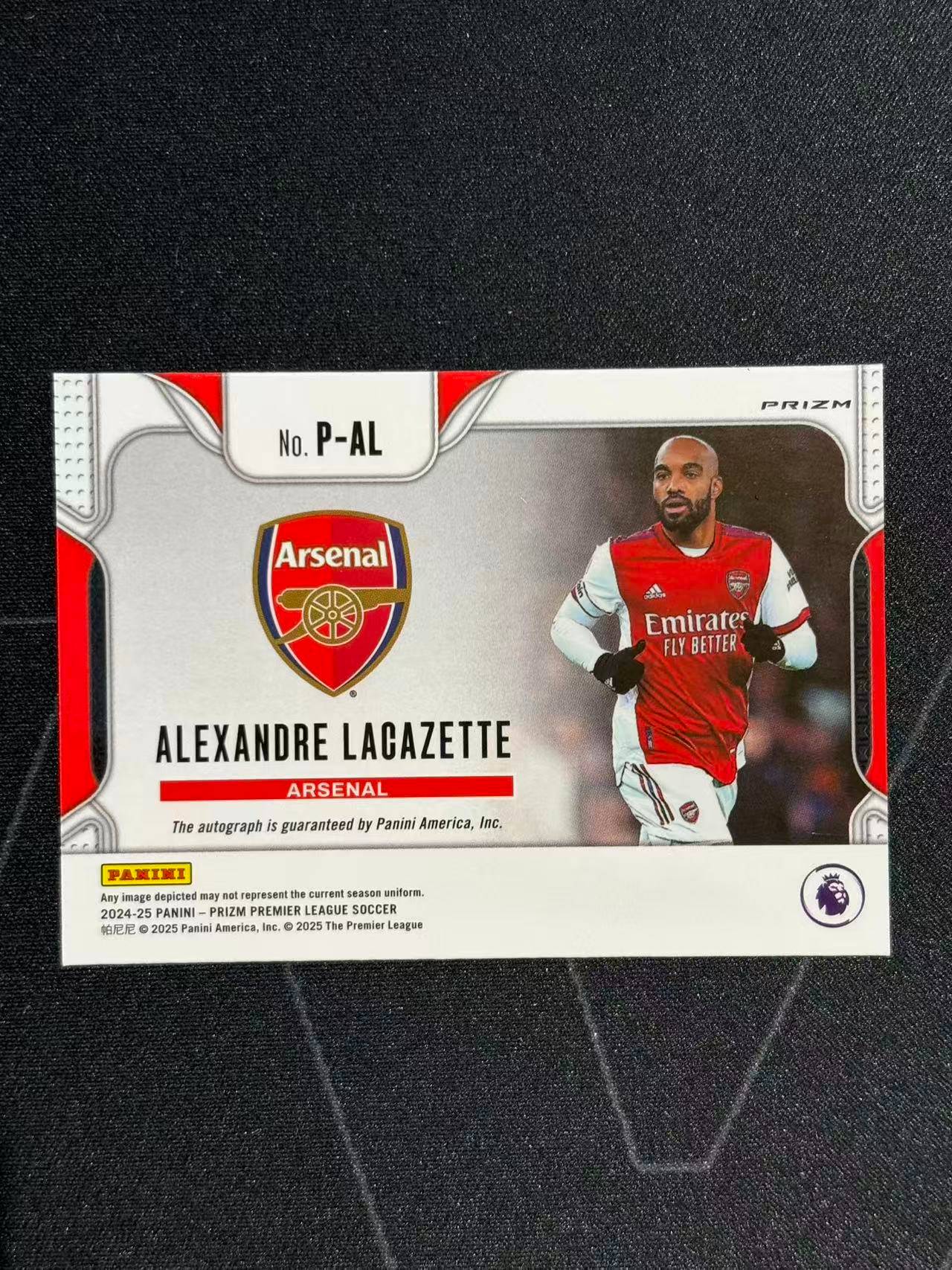 【梦卡拍卖】2024-25 Panini Prizm Alexandre Lacazette 书法签 签字 阿森纳 亚历山大 拉卡泽特 PZ 细节如图 #DD# 乐哥