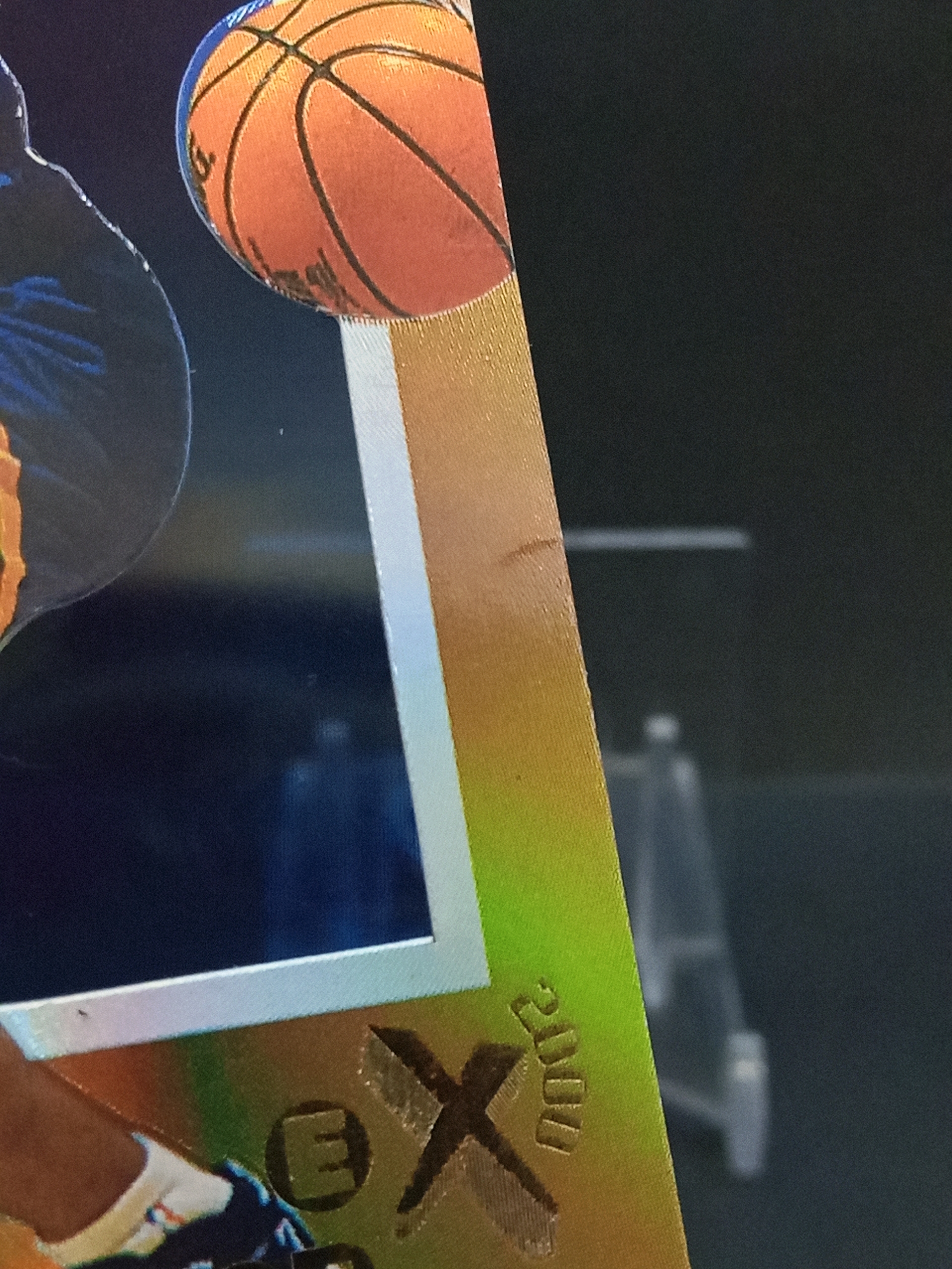 【DC拍卖】9.29小科比(微瑕)`1996-97 Skybox E-X2000 #56 Kevin Johnson 凯文约翰逊 菲尼克斯太阳 橙金渐变胶片折射老球星卡`