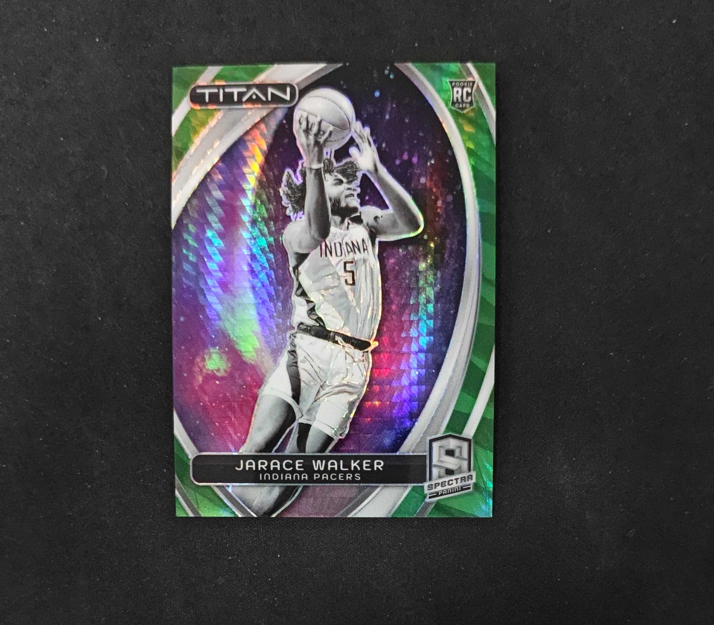2023-24 Panini Spectra Jarace Walker RC 【SC拍卖】光谱 新秀 步行者 沃克 泰坦特卡 75编 绿hyper 收藏必备(ing哥)