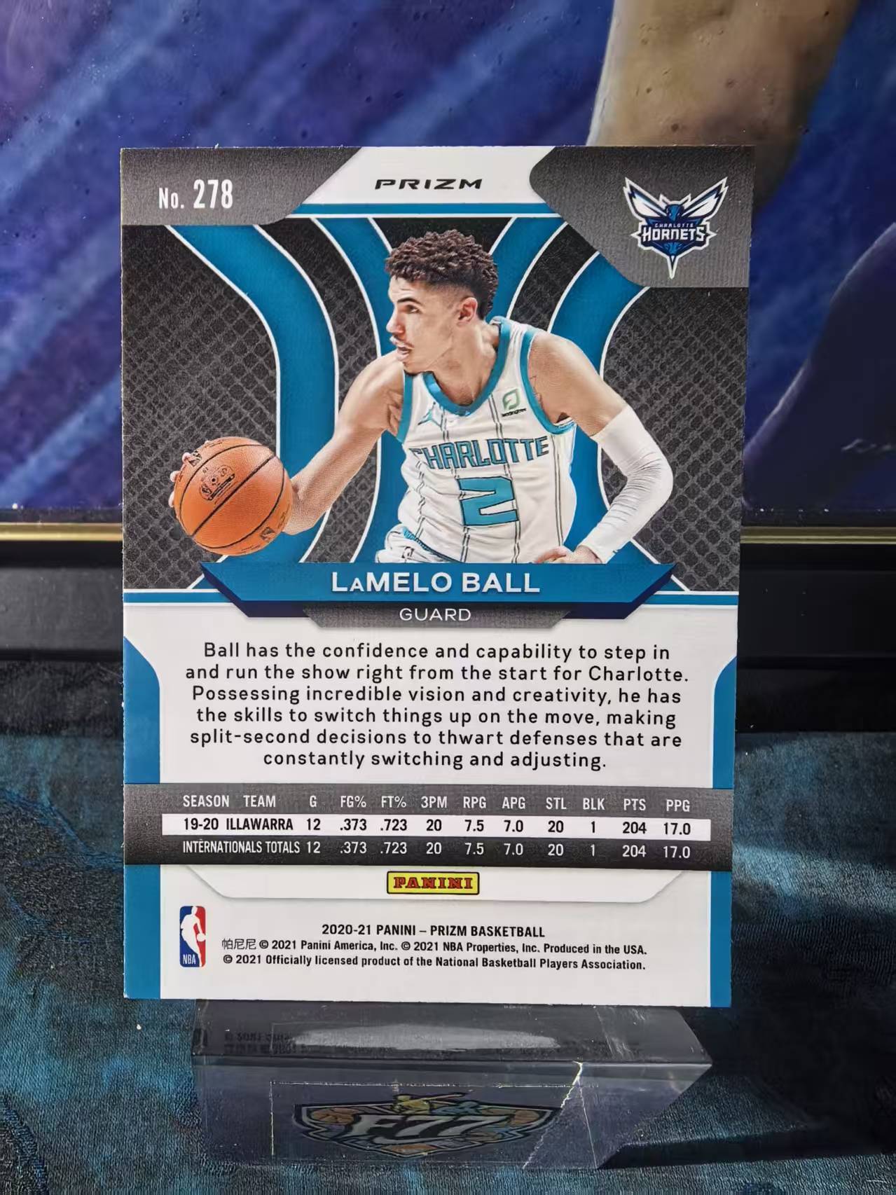 2020-21 Panini Prizm LaMelo Ball Pz 黄蜂 新秀RC 拉梅洛 鲍尔 三球 银折 正银折 base 值得珍藏 凑套 微瑕 收藏必备 狗夏