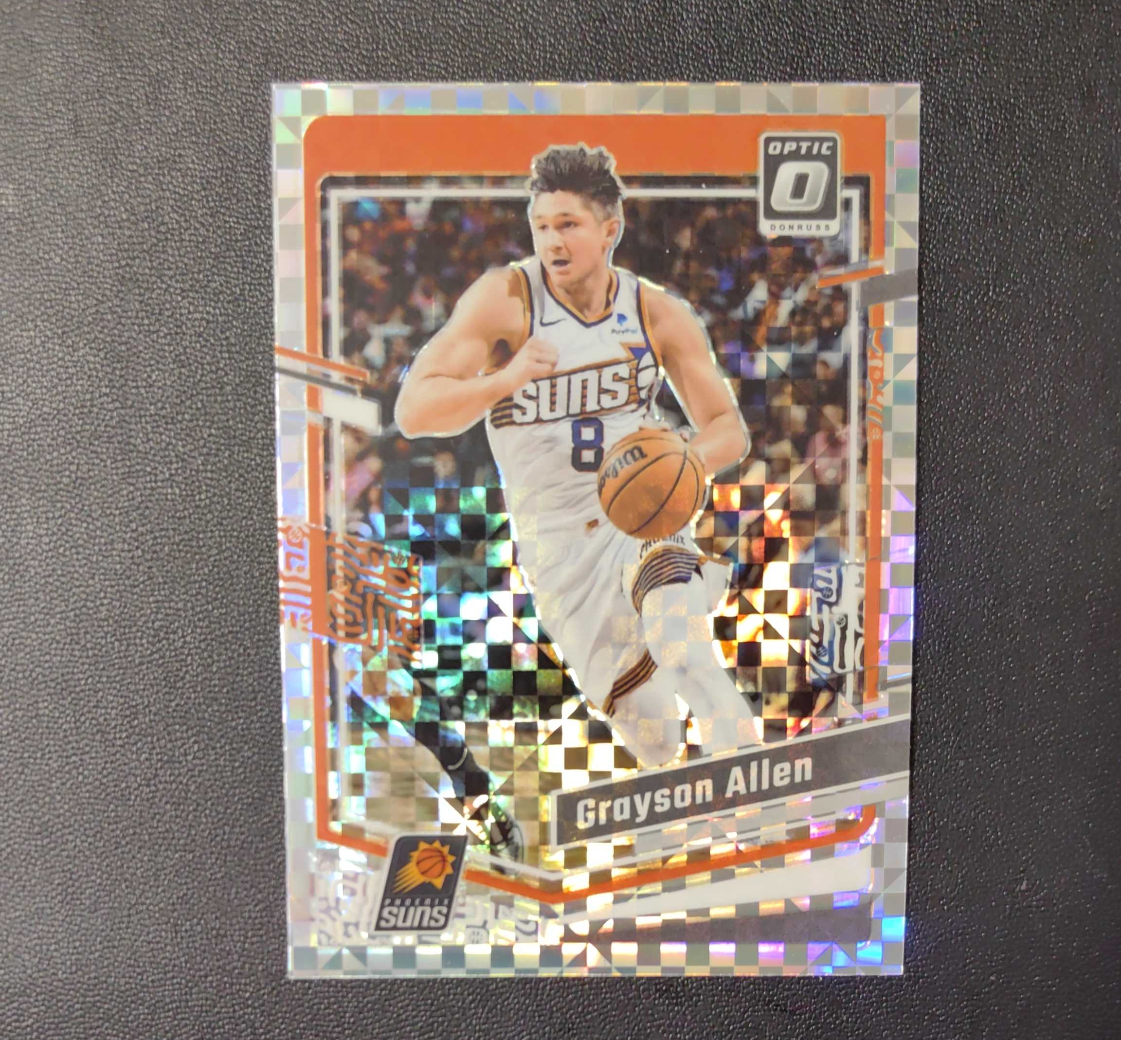 2023-24 Panini optic grayson allen 杜蕾斯 太阳 格雷森 艾伦 太阳 棋盘折 大比例 ssp 折射 大比例 SP 东契奇 sga 库里 文班亚马 詹姆斯