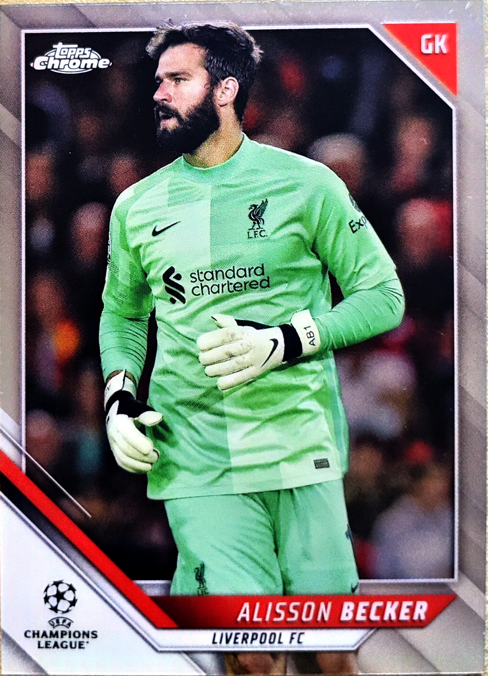 2023-24 Topps Chrome Alisson 利物浦 Alisson Becker 阿利松