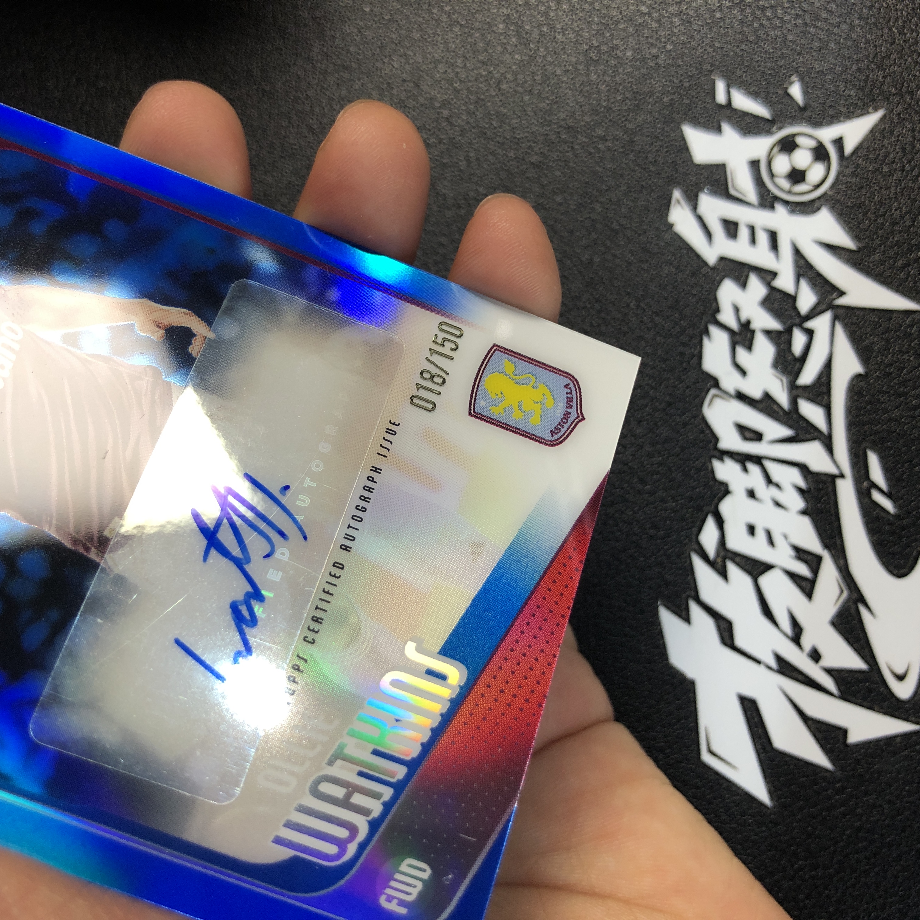 【拔脚代卖】2025-26 Topps Chrome 欧战TC Ollie Watkins 沃特金斯 阿斯顿维拉 欧联 英格兰 签字 018/150编 蓝折 多图已拍仔细看图顺丰|拔脚湃湃Q2