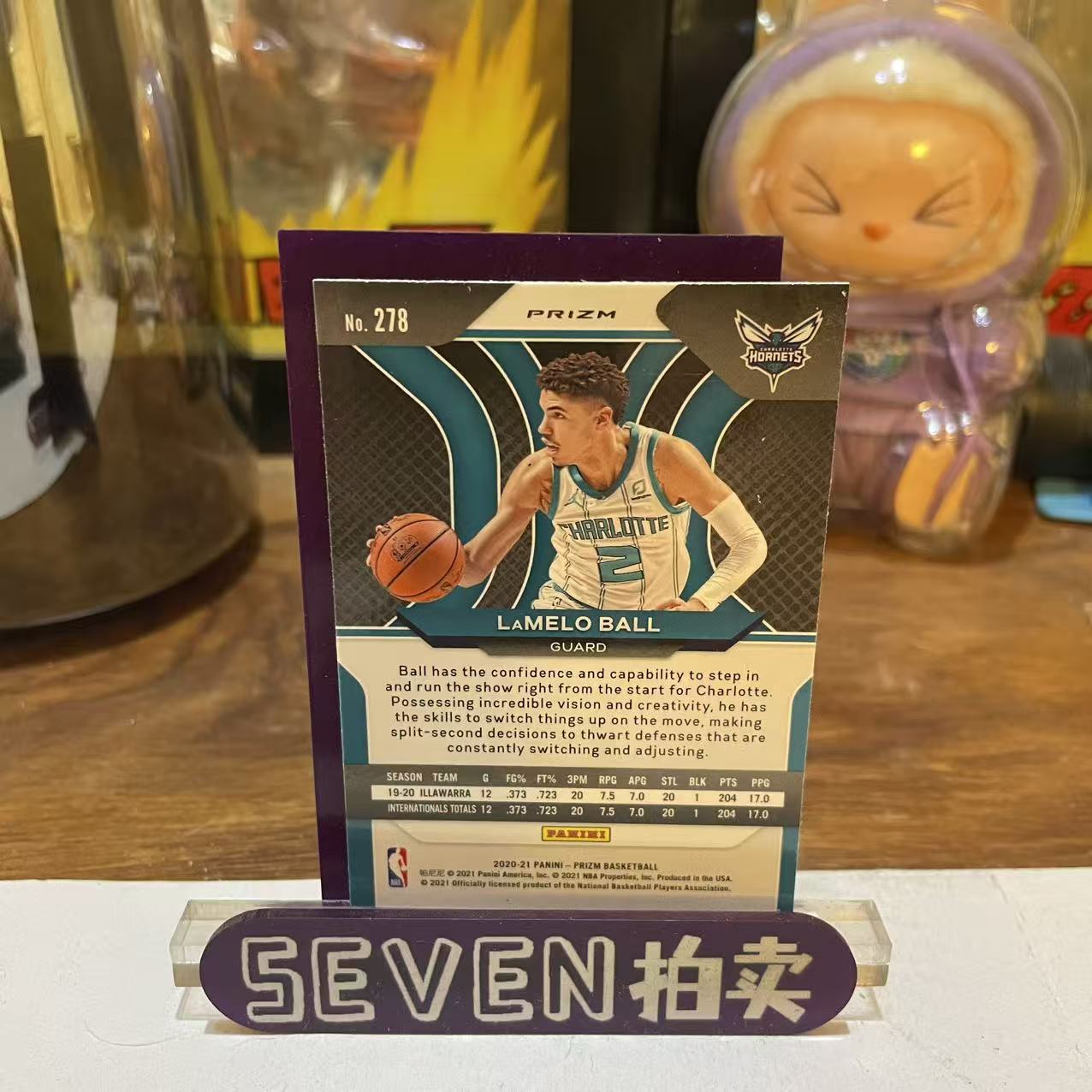 2021 Panini Prizm LaMelo Ball RC 【seven拍卖】黄蜂 拉梅洛 鲍尔 新秀 碎冰折 卡品如图 细节如图 卷卷