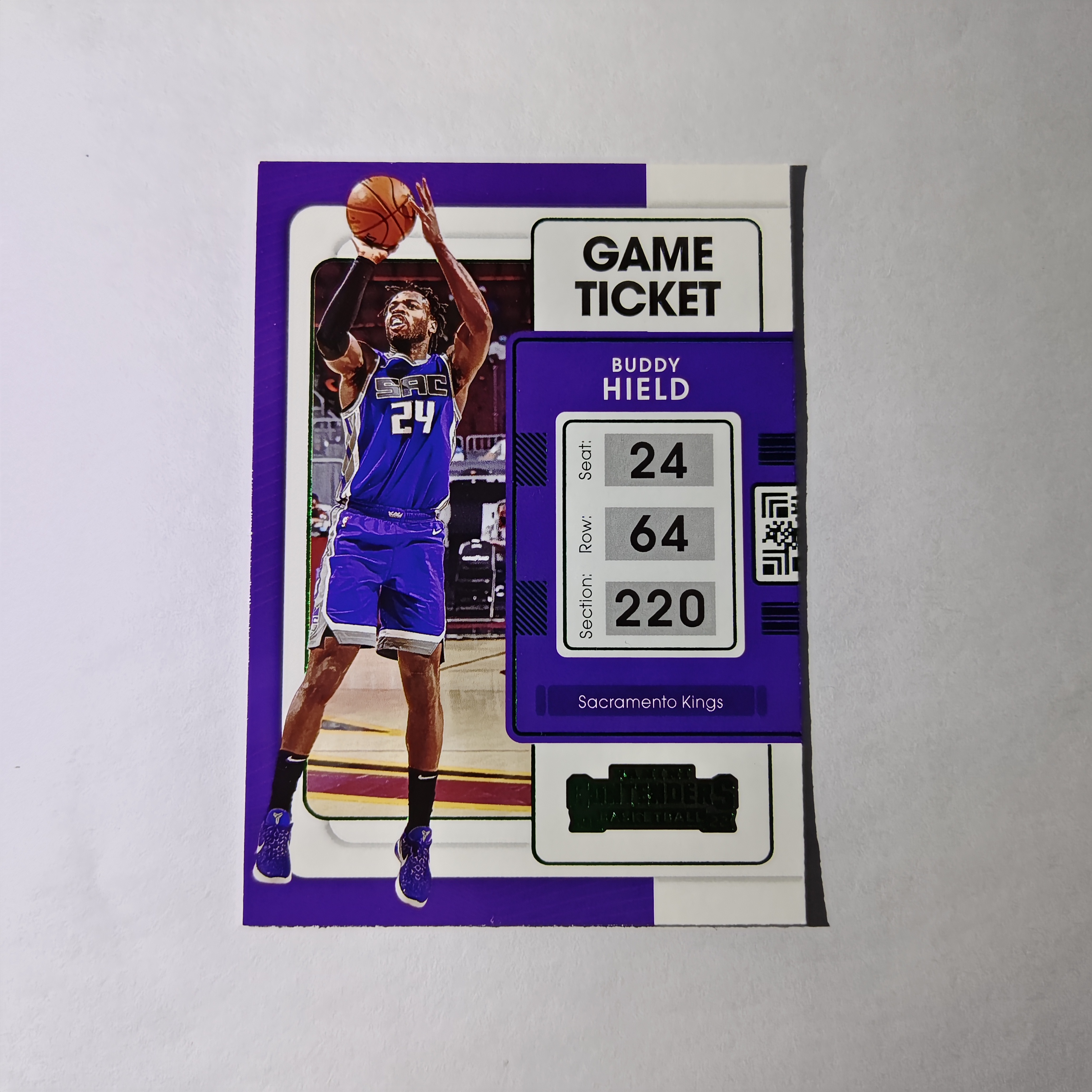 2021-22 Panini Charlotte Hornets Ticket Cards Buddy Hield 【阿福拍卖】 巴迪 希尔德 国王 球票 凑套必买 实卡精美