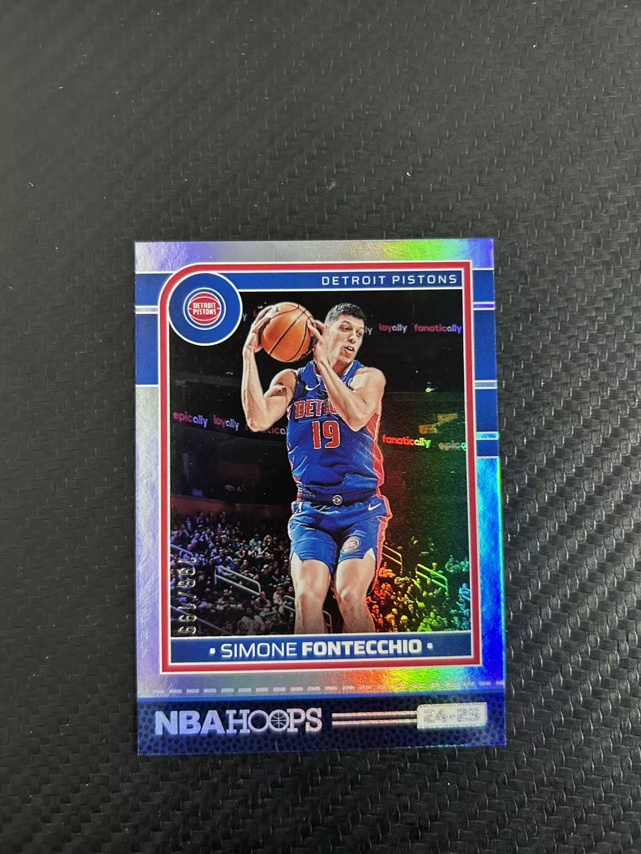 2024-25 Panini Hoops Simone Fontecchio #16【灯灯拍卡】 活塞 西莫内丰泰基奥 折射 蓝折 蓝shimmer折 198/199编 收藏必备【雪茄】