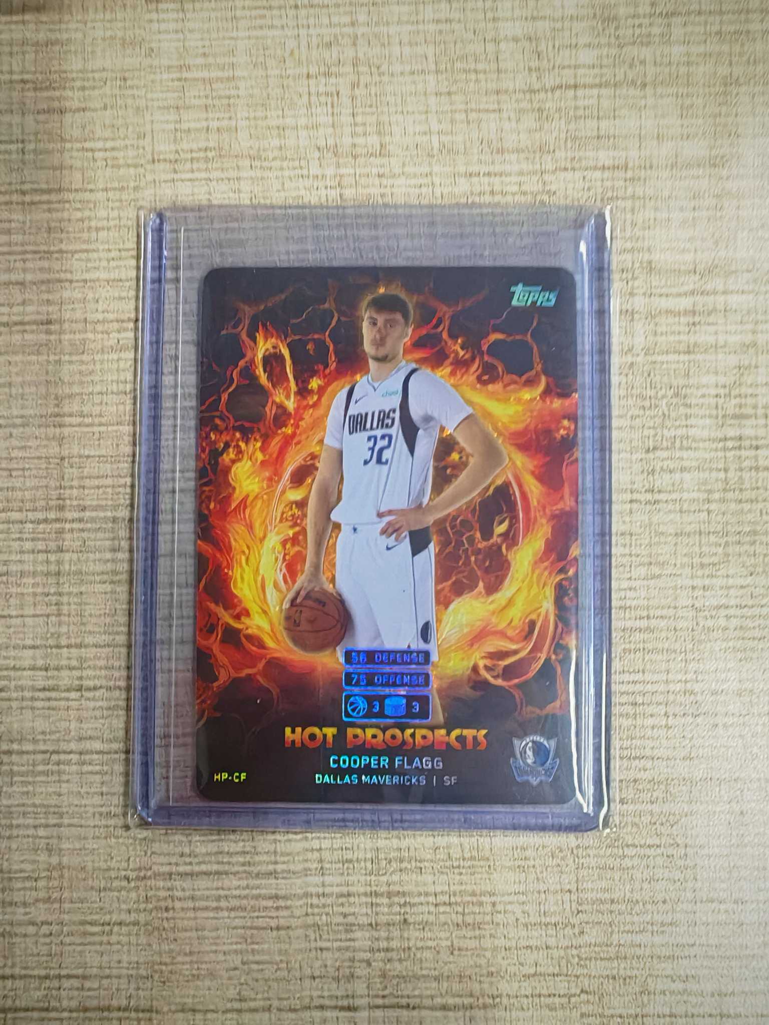 2025-26 Topps 卡游 Kayou Match Attax 游戏版 新秀 独行侠 弗拉格 火焰特卡