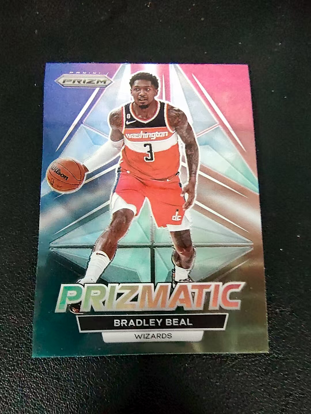 【可合并,不累计】2022-23 Panini Prizm Bradley Beal 奇才 布拉德利 比尔 棱镜特卡 PZ 划痕 边角微瑕 介意勿拍 #21