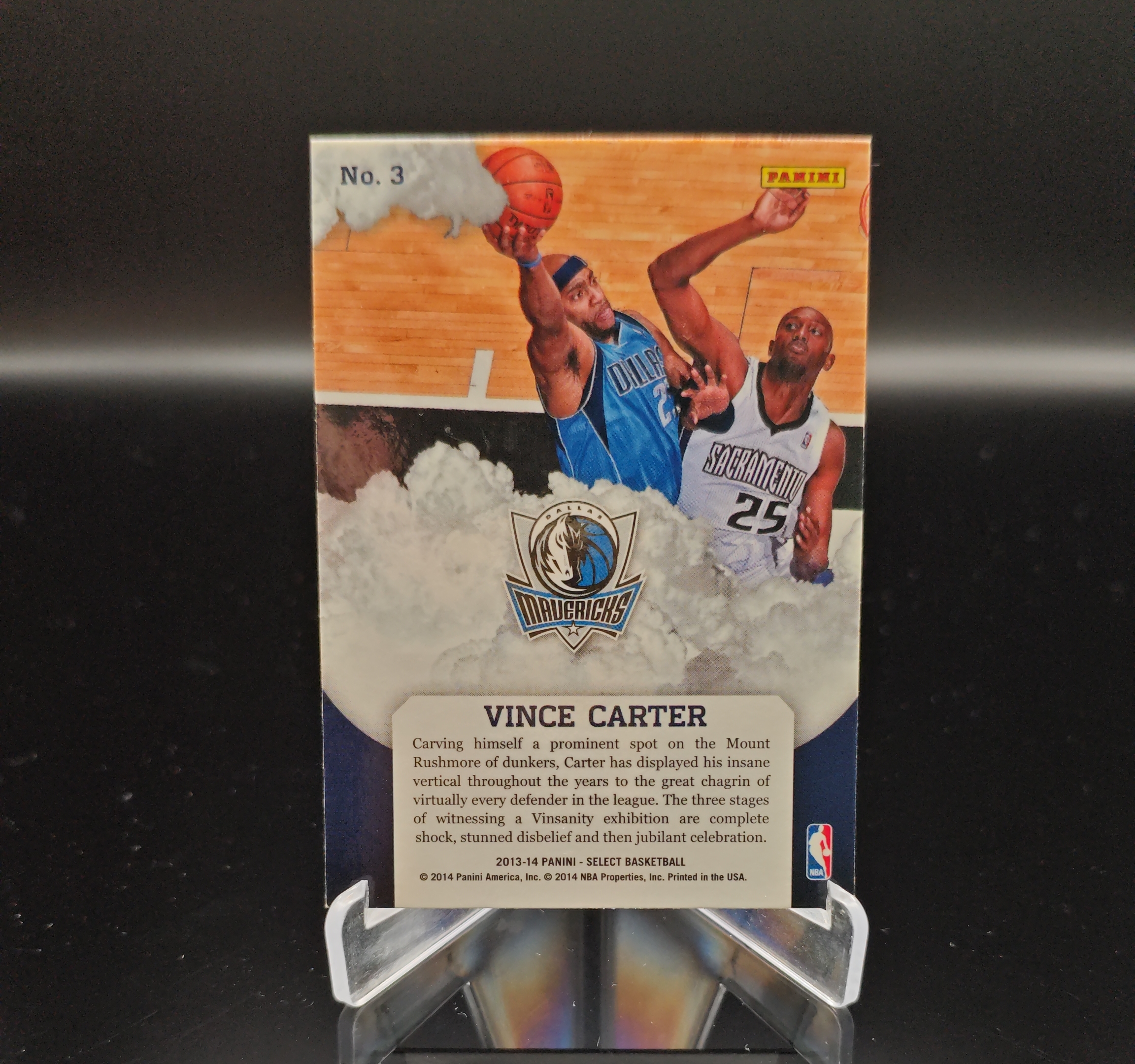 2013-14 Panini Select Vince Carter #3 帕尼尼 文斯卡特 ufo 加拿大飞人 扣篮王 达拉斯小牛 光面 卡品如图