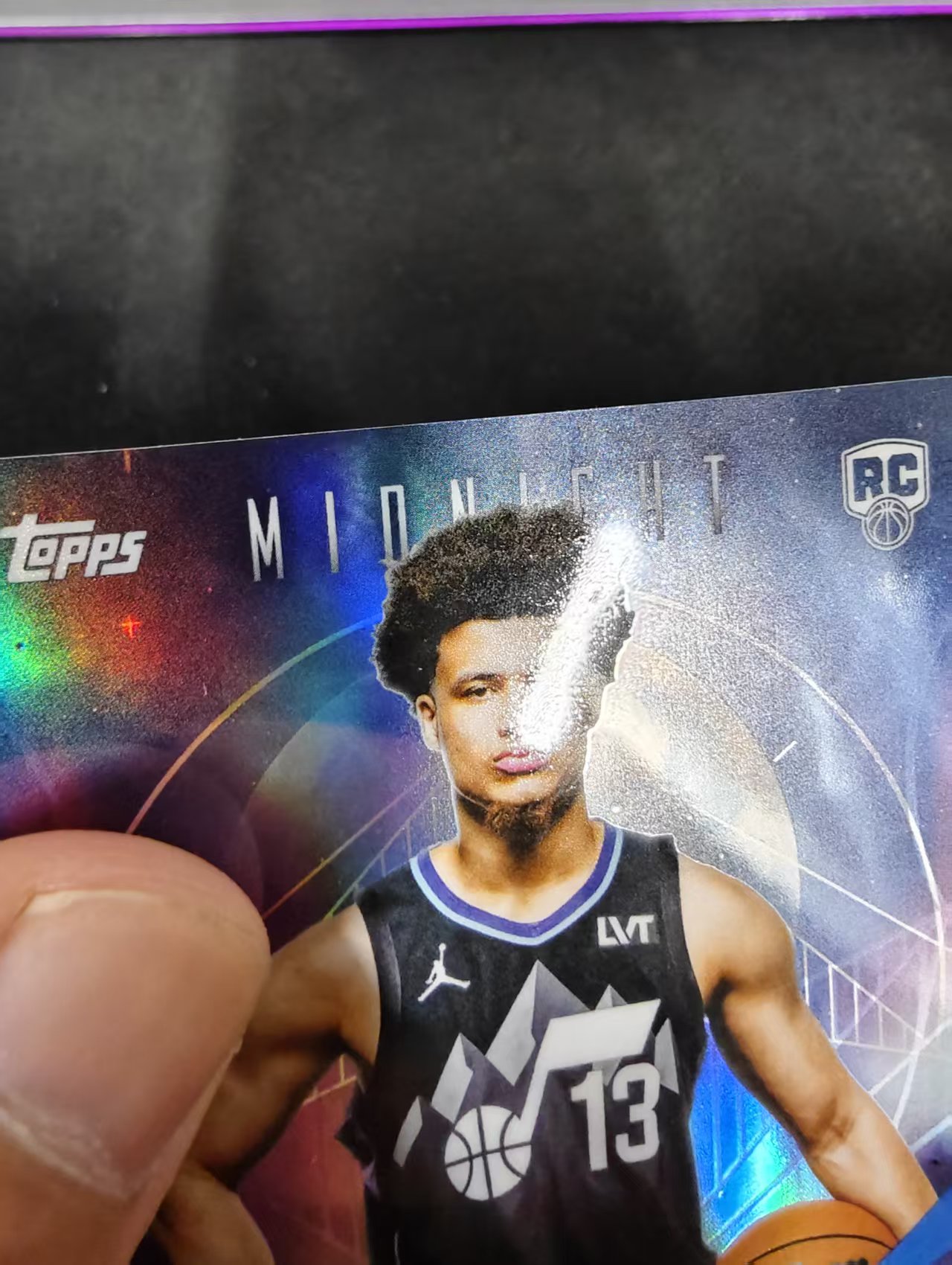 2025-26 Topps Mionight Walter Clayton Jr. RC 午夜 爵士 沃尔特克莱顿 新秀 折射 瑕疵如图
