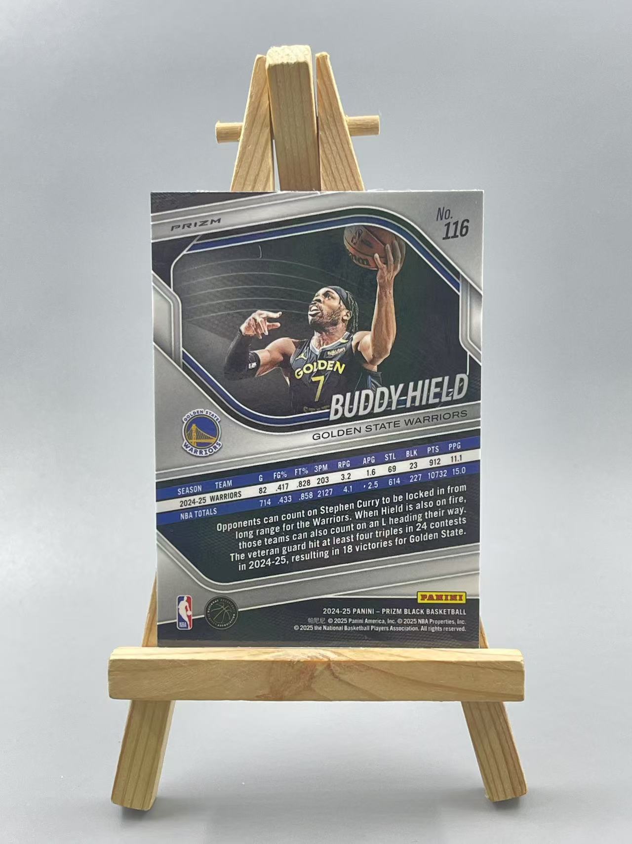 2024-25 Panini Prizm Buddy Hield 【虾米】pz 勇士 巴蒂 希尔德 折射 蛇皮折 瑕疵如图 收藏必备 点点