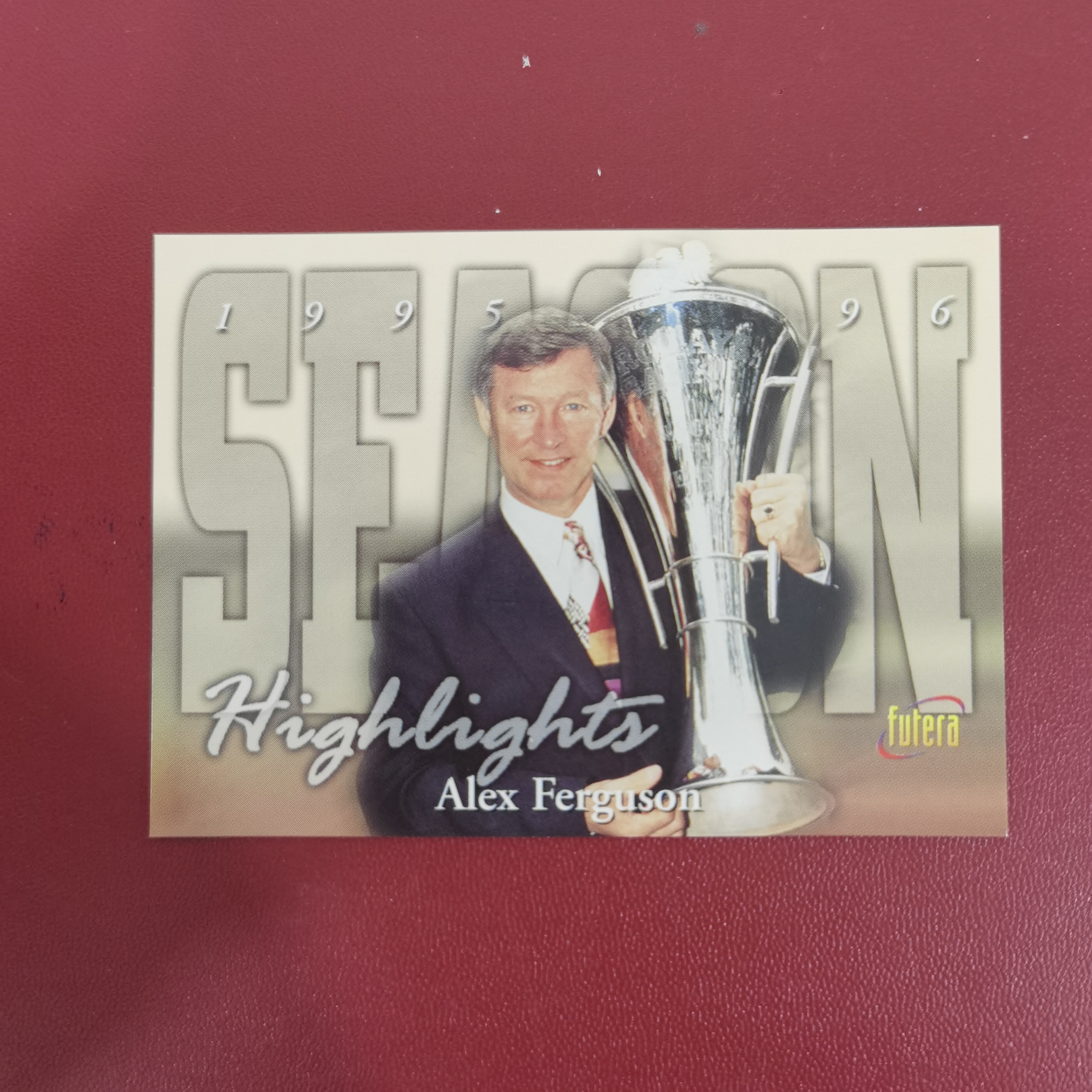 1997 Futera 曼联队盒 Alex Ferguson 福特拉 曼联 弗格森 捧杯 老卡 超稀有 通行卡品 卡品如图 专收必备 (YQ)