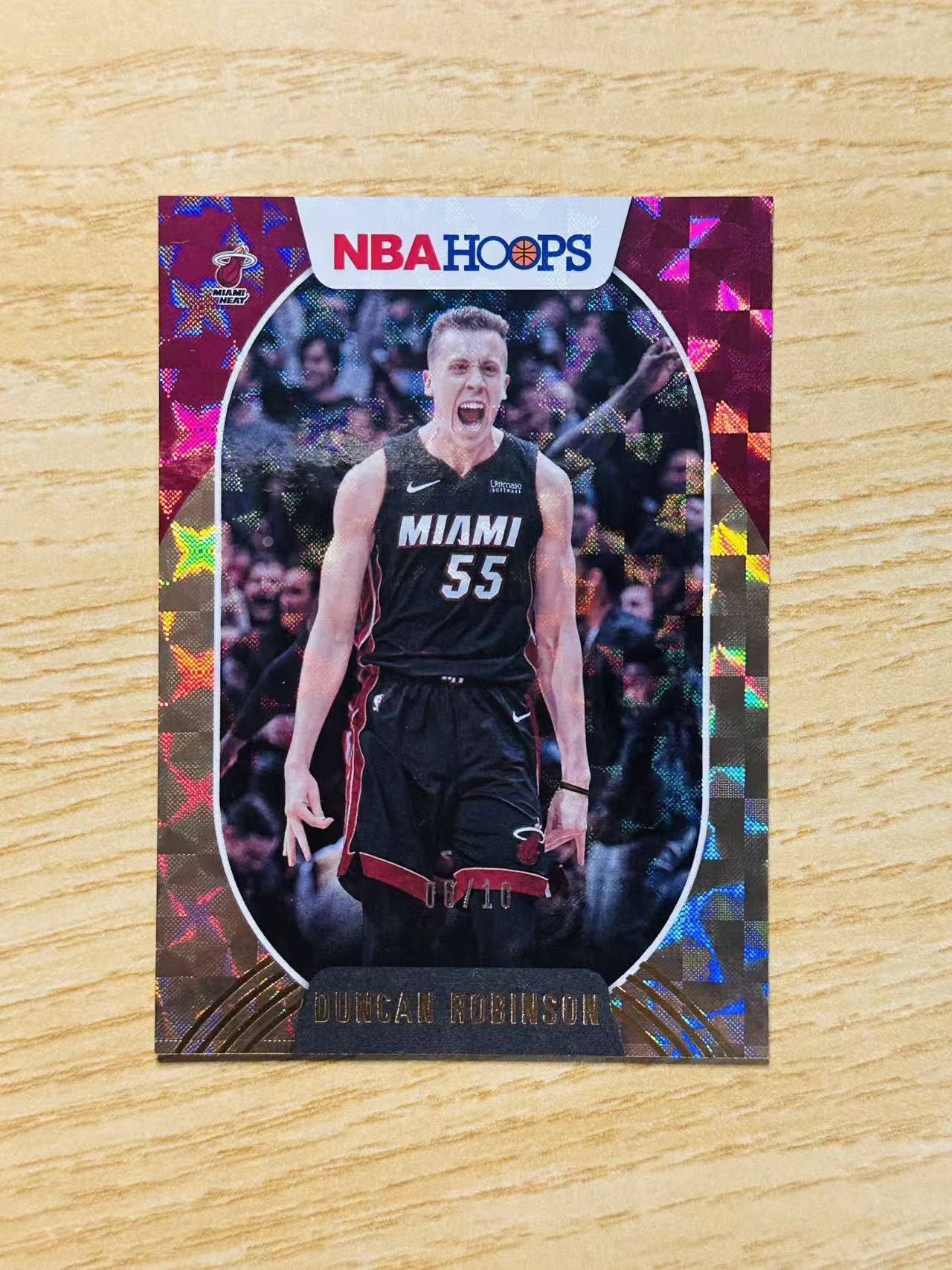 2020-21 Panini NBA Hoops Duncan Robinson 嘿嘿代卖 邓肯 罗宾逊 金碎冰折 10编 低编 热火 收藏必备