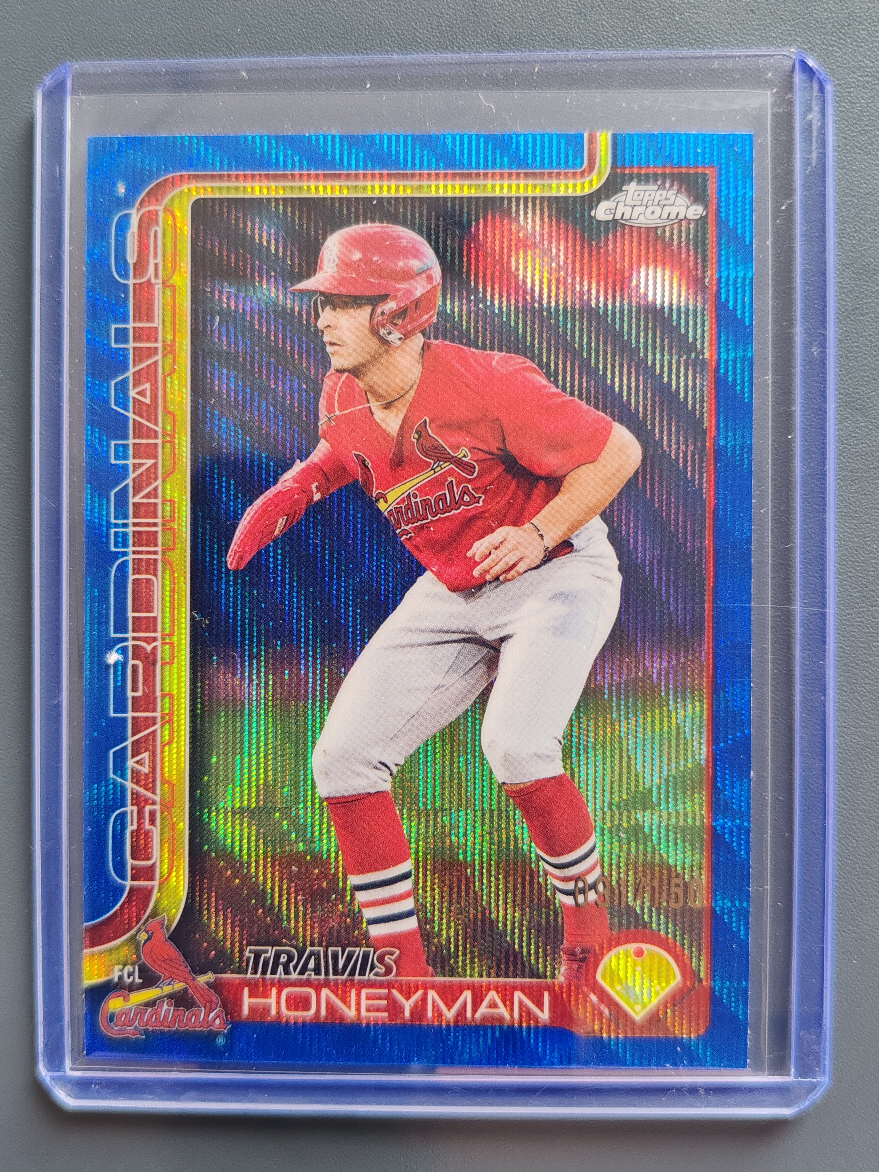 2025 Topps Pro Debut Travis Honeyman 150编!蓝波纹折!【9527】