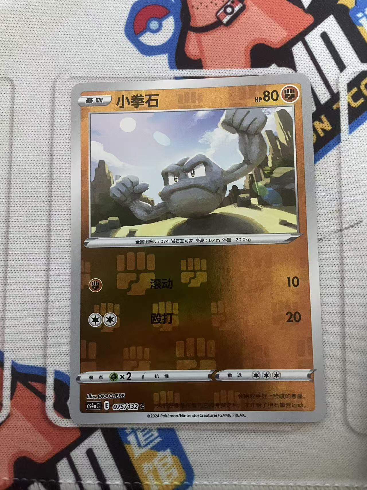 2024 Pokemon TCG 1 小拳石 球闪 chs 宝可梦 简中 木水拍卖第二百二十八期
