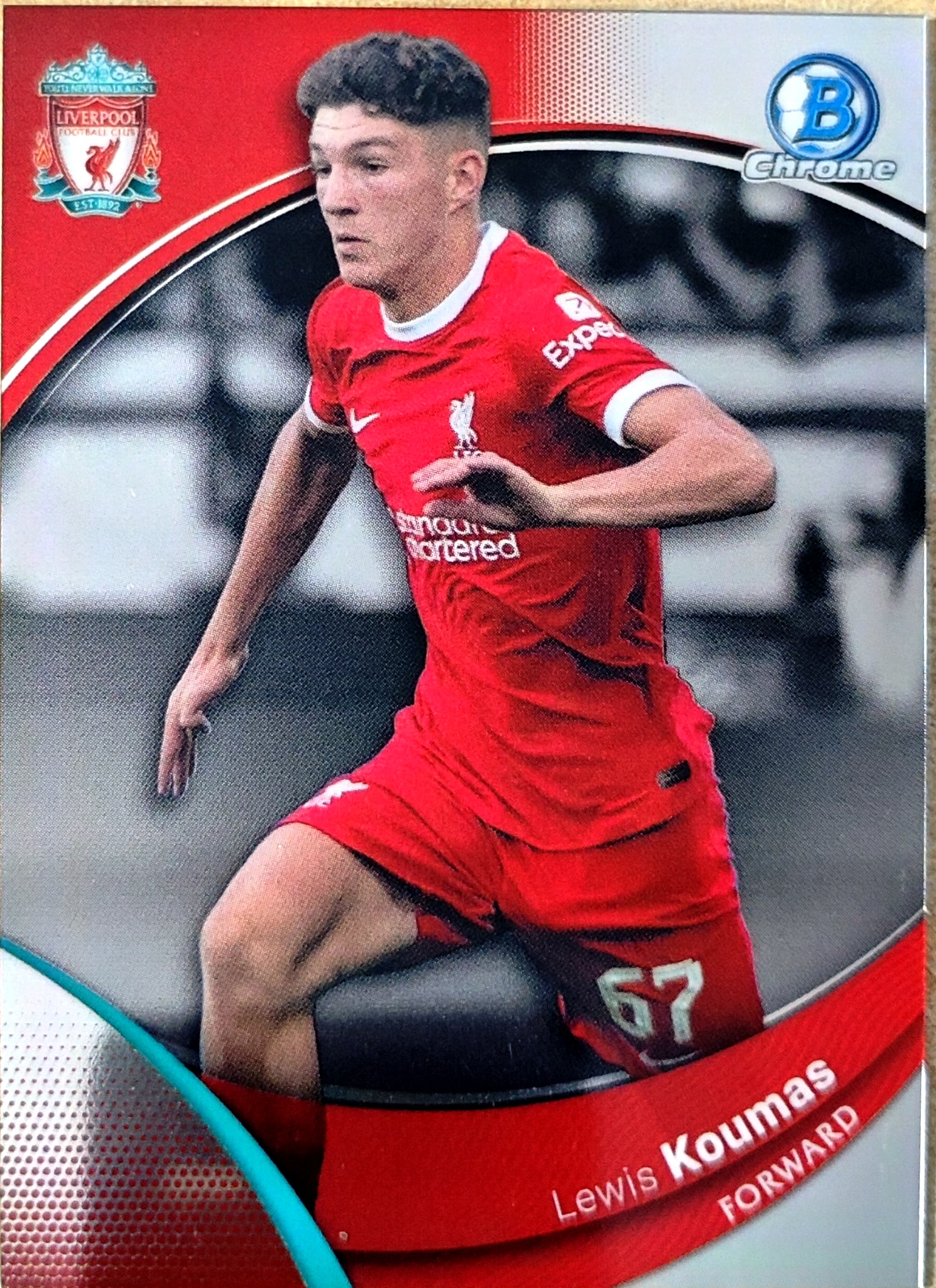 2024 Topps Chrome LEWIS KOUMAS 欧冠 利物浦队盒 刘易斯 库马斯