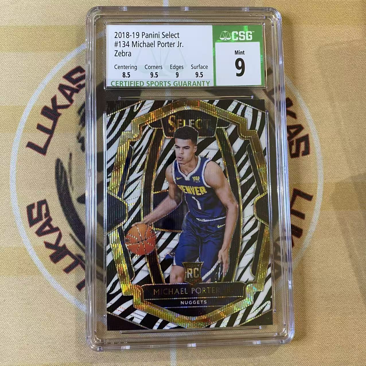 撸卡厮 Lukas 1819 select 掘金 潜力新秀 篮网新核 小迈克尔 波特 Michael Porter Jr. 新秀 斑马折 csg9分(青)