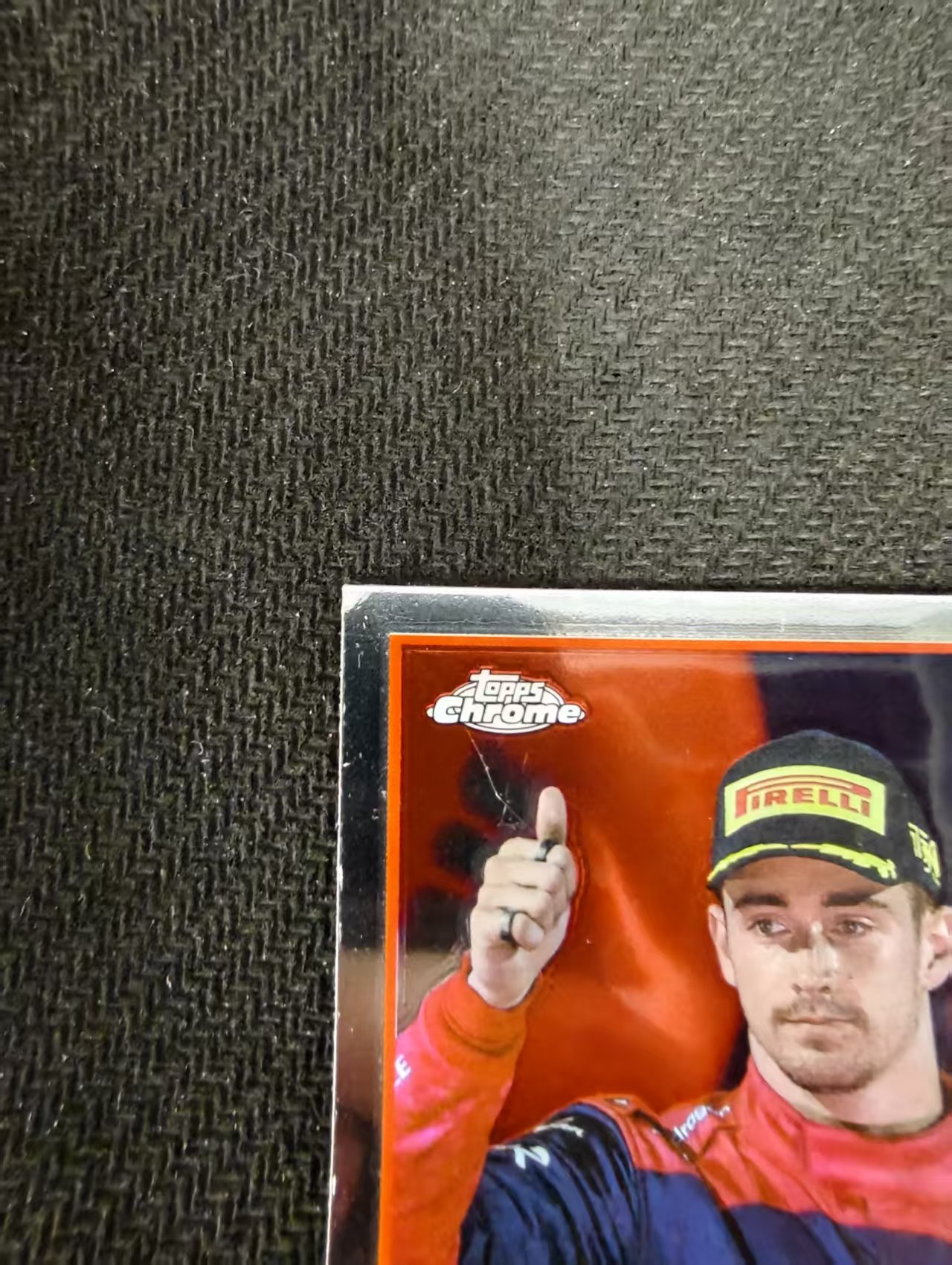 2023 Topps Chrome F1 Charles Leclerc 勒克莱尔 乐扣 法拉利 划痕 边角瑕疵 #167