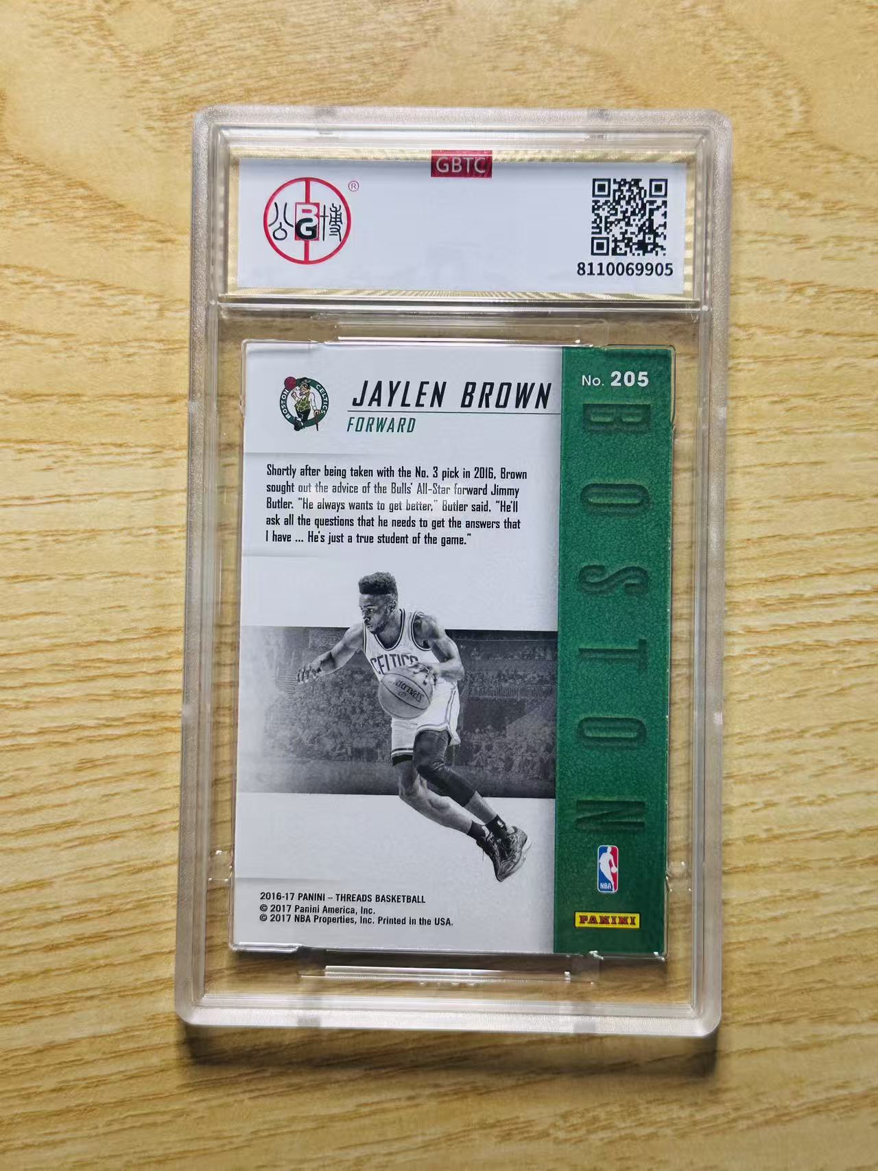 2016-17 Panini Threads Jaylen Brown 嘿嘿代卖 小背心 杰伦 布朗 新秀 RC 特卡 凯尔特人 公博9分 牛爷爷 收藏必备