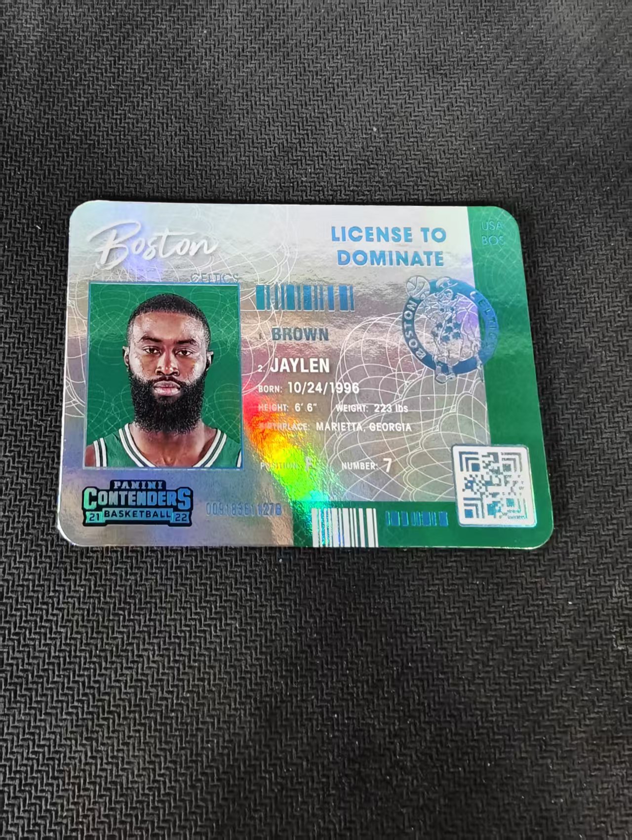 【可合并,不累计】2021-22 Panini Contenders Jaylen Brown 杰伦布朗 凯尔特人 球票 护照特卡 大比例 ssp 银折