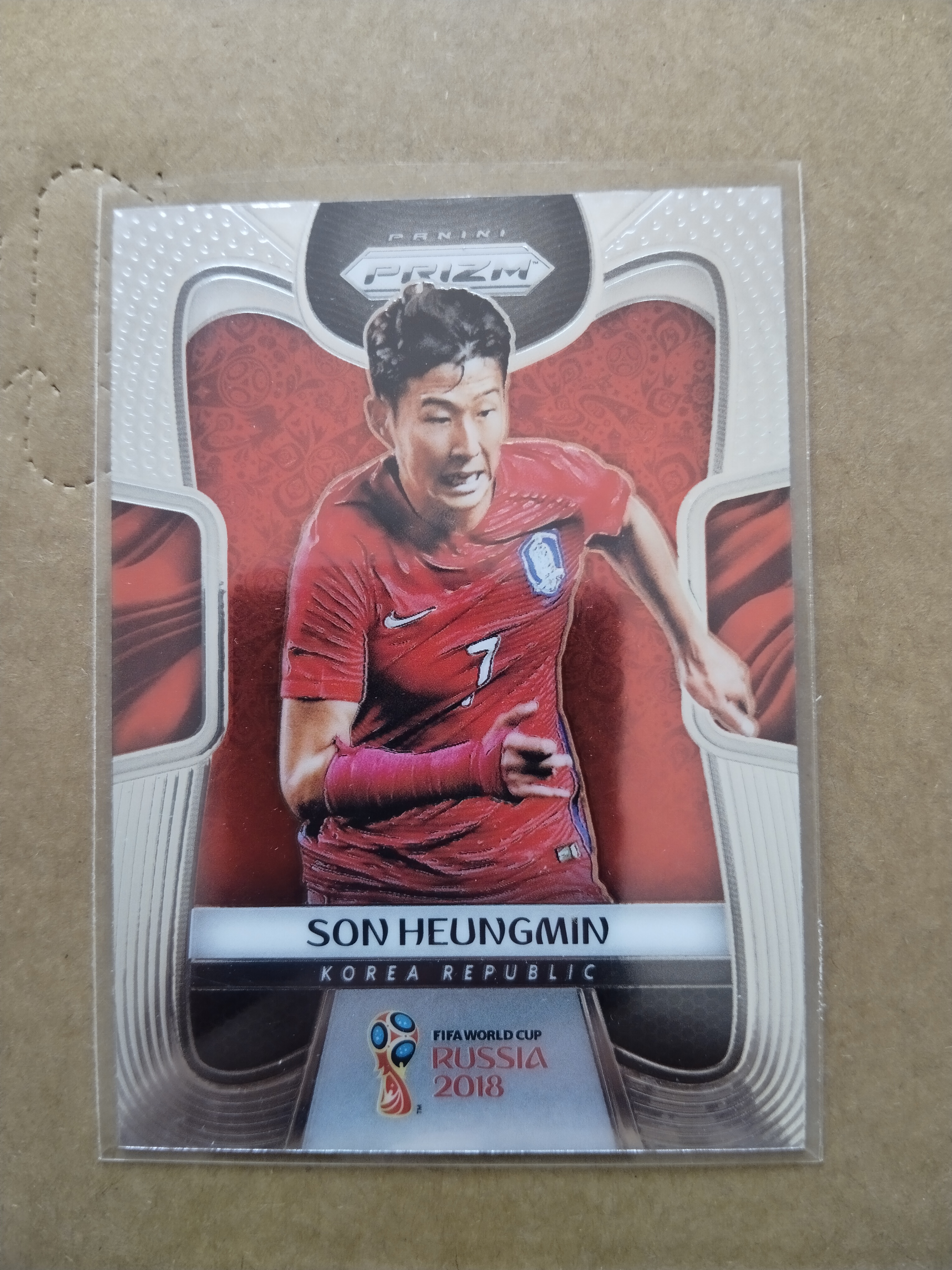 (竞拍前先阅读描述)PANINI帕尼尼 2018俄罗斯世界杯PRIZM 普卡base 韩国 孙兴慜 第4张凑套必备 品相如图
