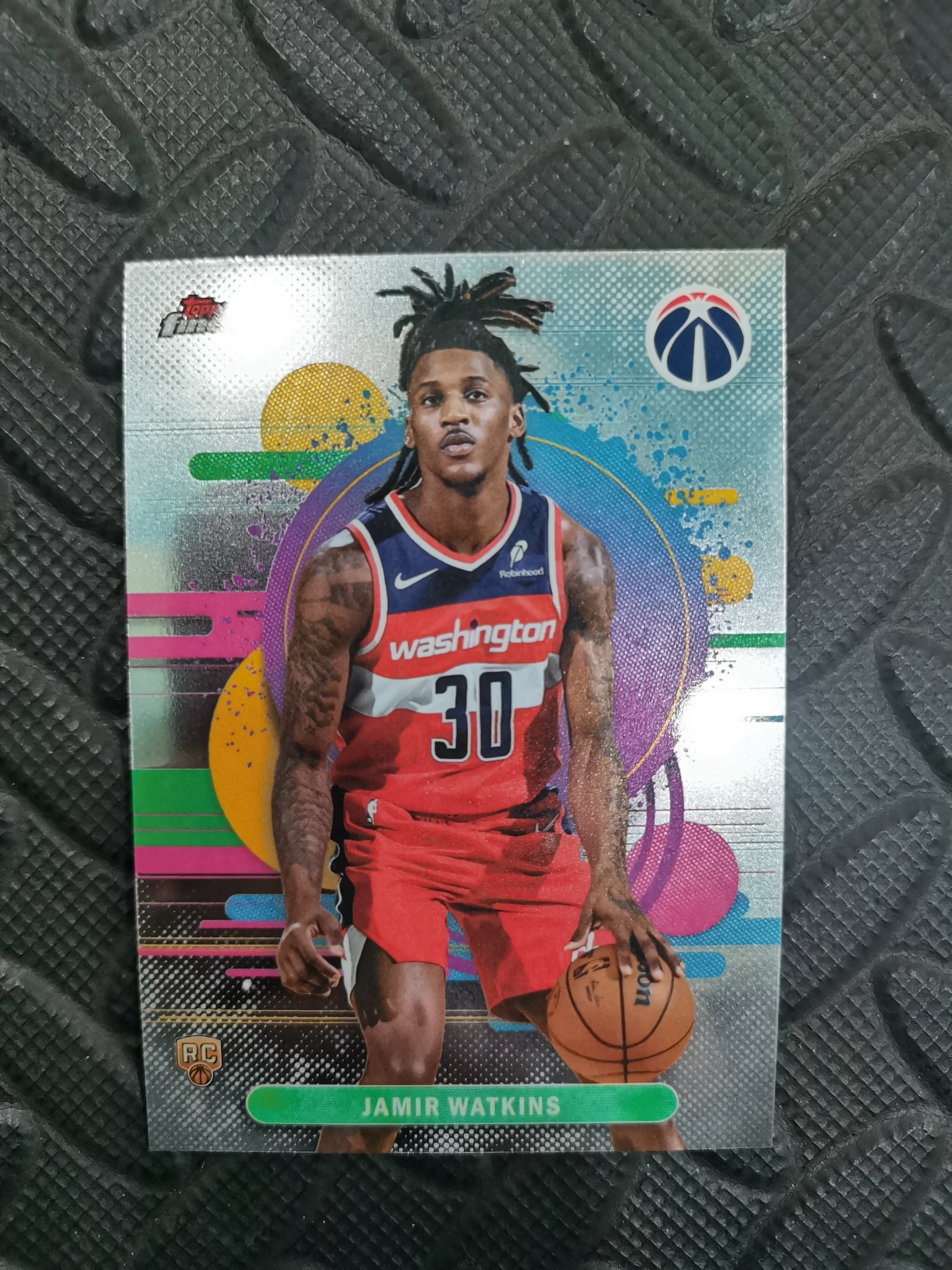 2026 Topps Finest Jamir Watkins 贾米尔沃克 奇才 二级 油污 收藏凑套 卡品如图 免费代拍(SC888)