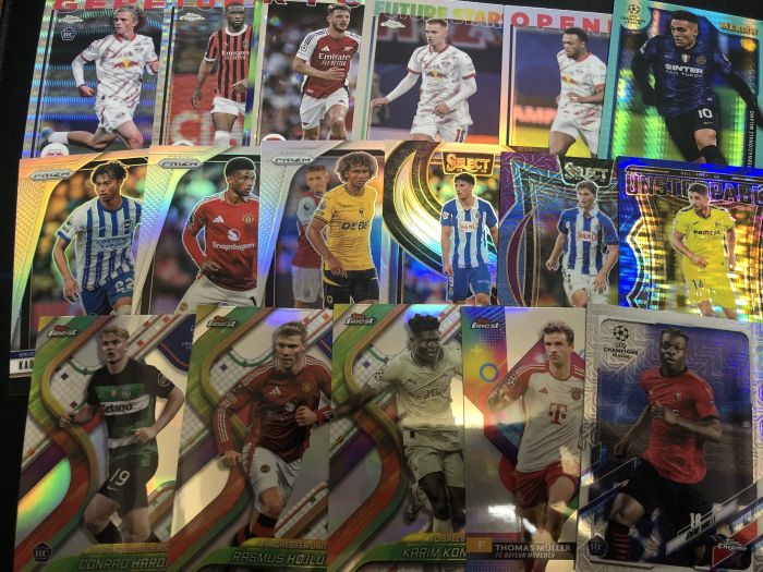 2024-25 Topps panini base tc select finest pz 折射 17张lot 多库 穆勒 霍伊伦 三笘薰 奥蓬达 赖斯 托莫里 劳塔罗 利马 等 卡品如图