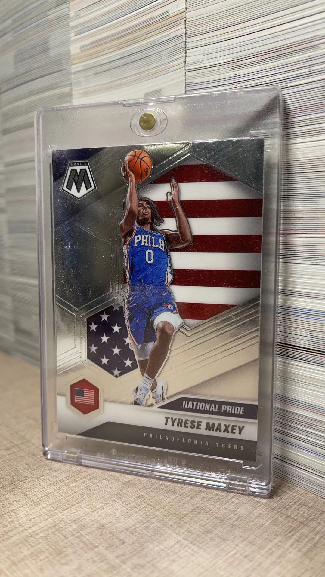 2020-21 Panini Mosaic Tyrese Maxey RC National Pride 马克西 76人新秀