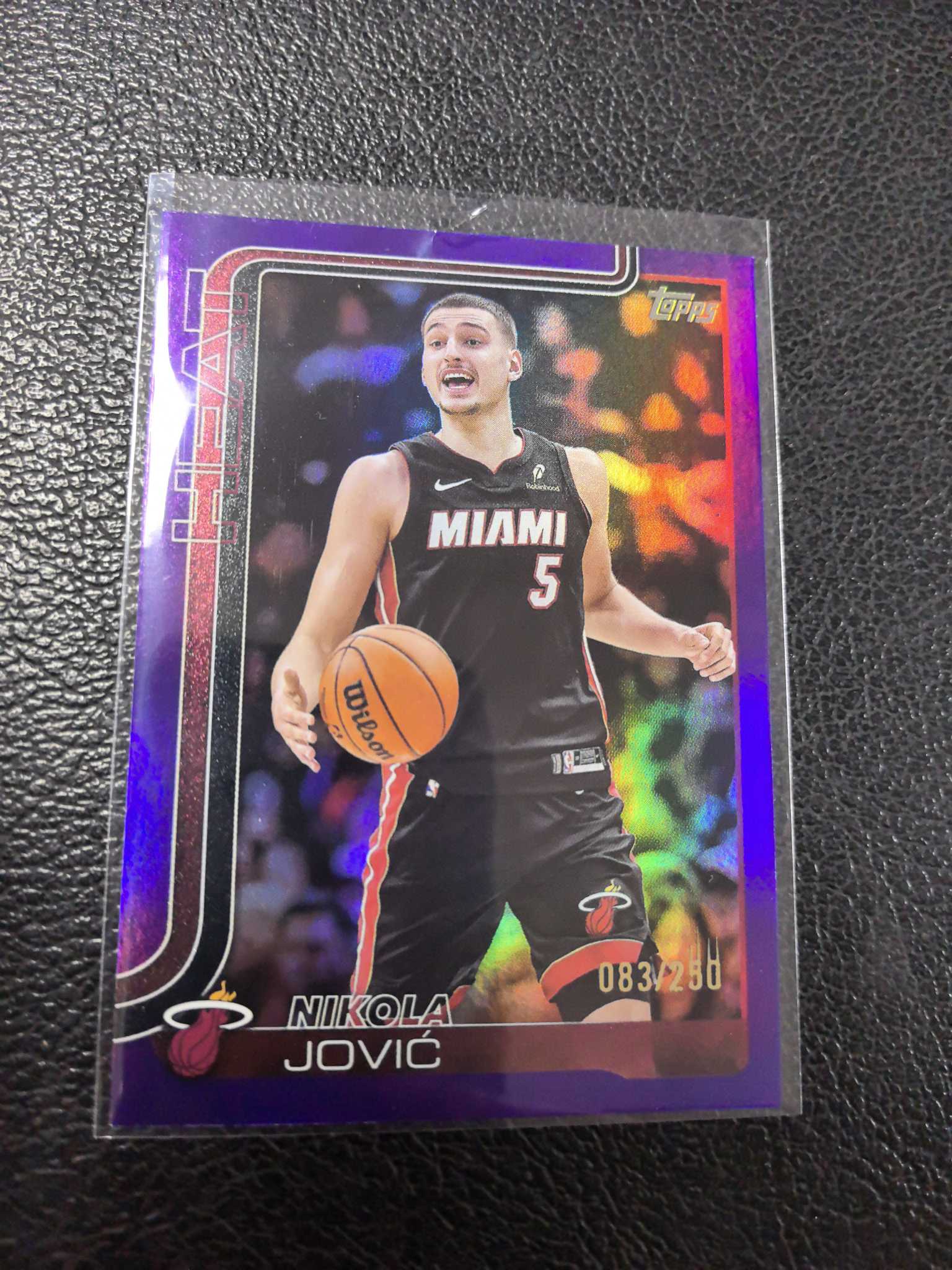 2024-25 topps 约维奇 热火 250编 紫折 专收必备 12-4