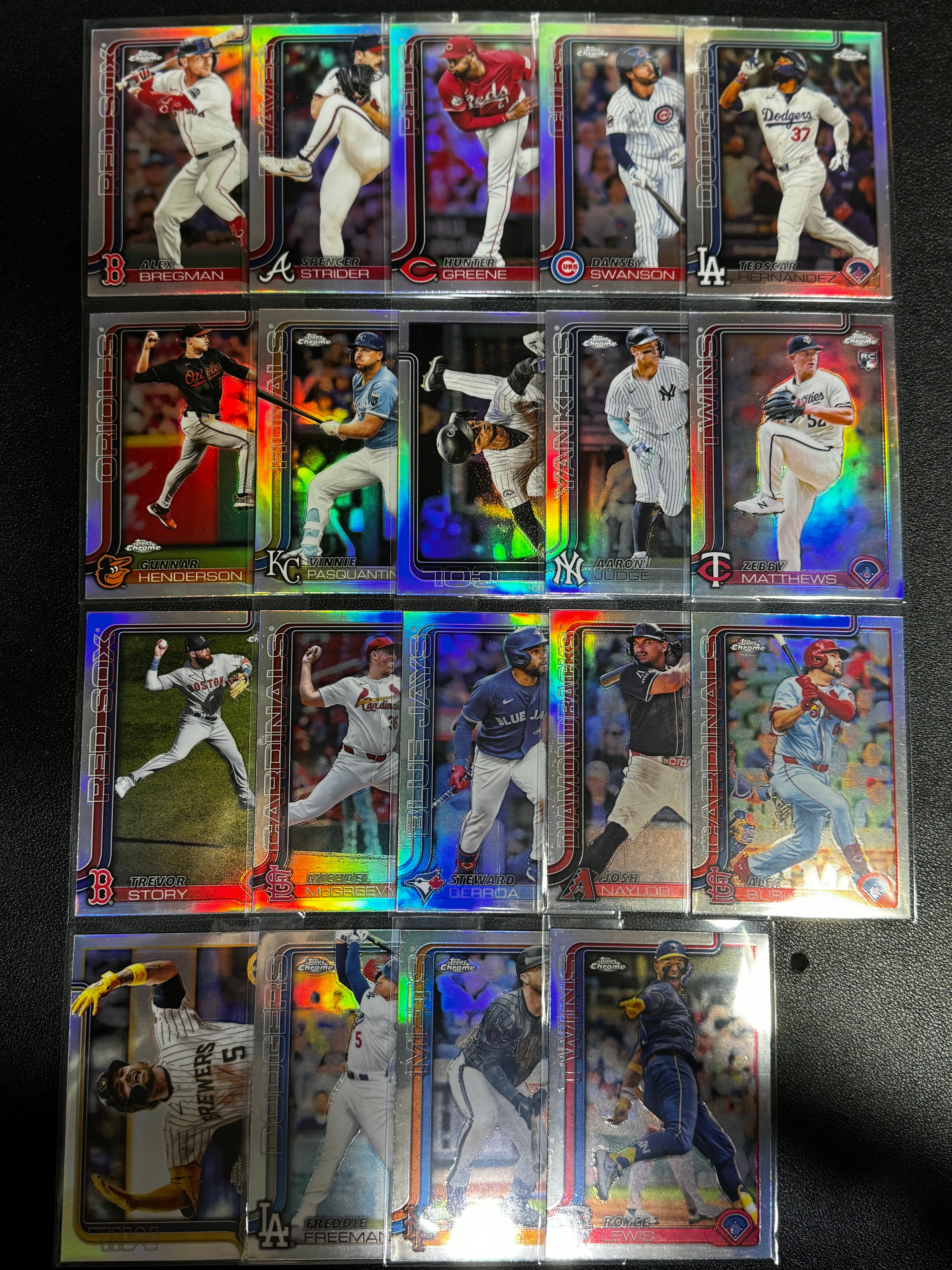 2025 Topps Chrome MLB 棒球大联盟 银折 Teoscar Hernandez 泰奥斯卡・埃尔南德斯 Dansby Swanson 丹斯比・斯旺森 等 潜力无限 LWDG