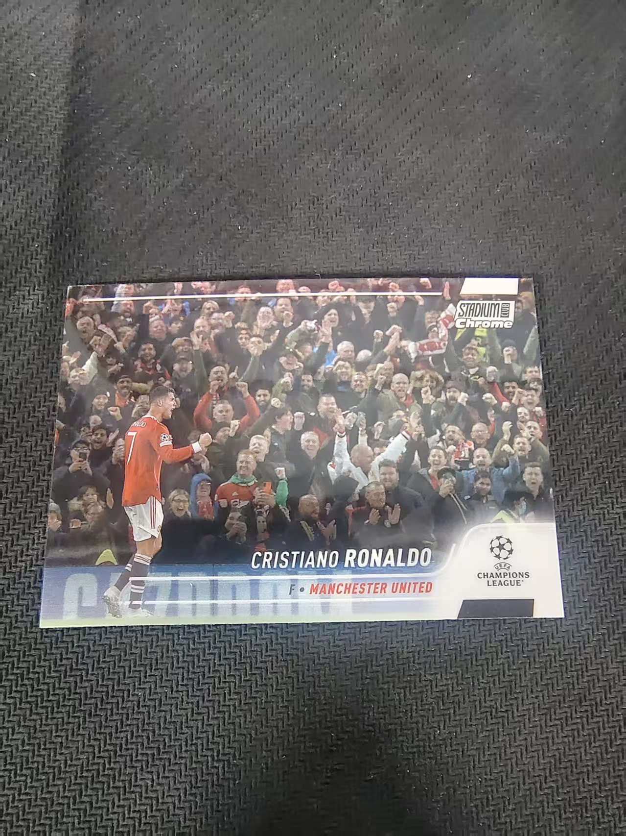 【可合并,不累计】2022 Topps Stadium Club Chrome Cristiano Ronaldo C罗 曼联 罗纳尔多 竞技场 欧冠 划痕 边角瑕疵 #7