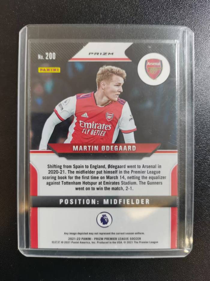 2021-22 Panini Prizm Martin Odegaard 厄德高 阿森纳 挪威 英超PZ 银折 收藏凑套 卡品如图 免费代拍MV
