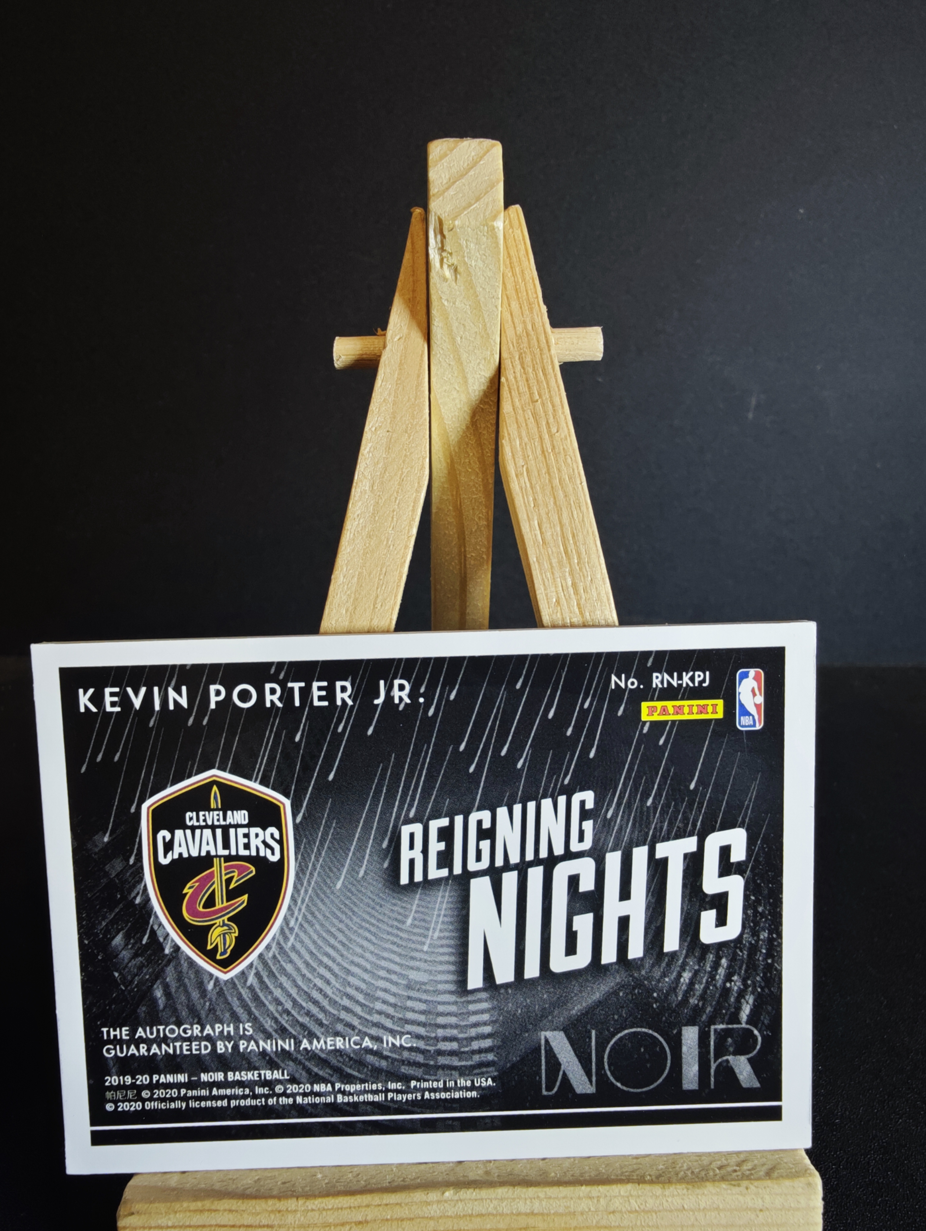 2019-20 Panini Noir Kevin Porter Jr. RC noir 签字 卡签 小 凯文 波特 雨夜 金笔签 99编 卡品如图 杰瑞9.29 91代拍