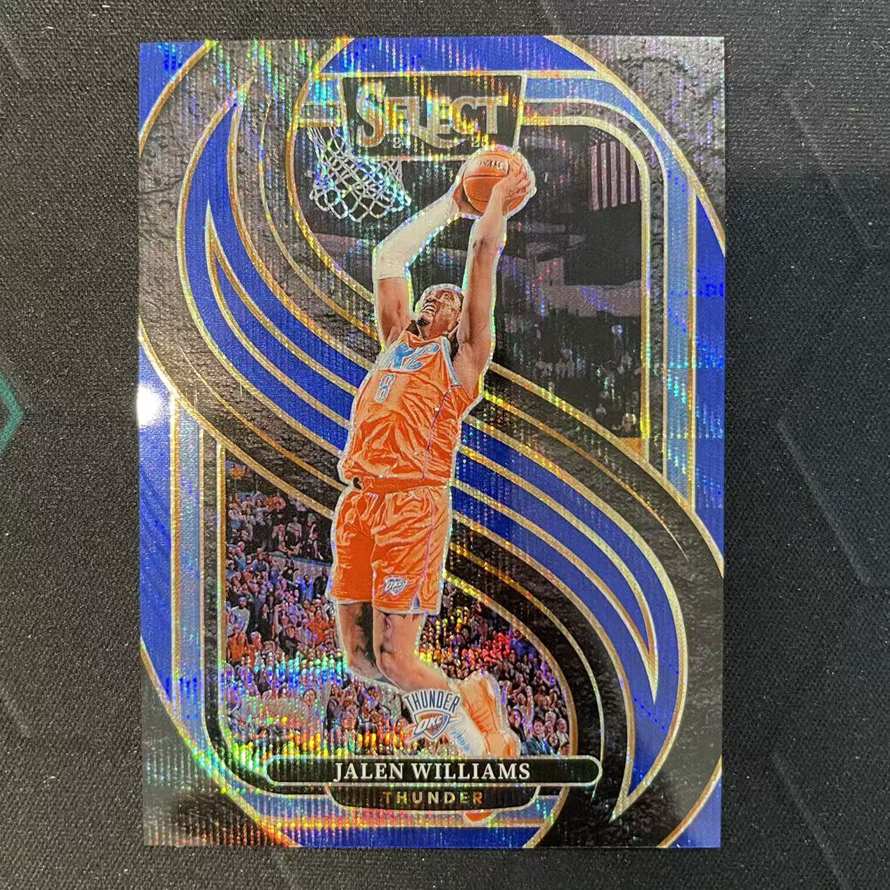 2024-25 Panini Select Jalen Williams 【阿福代卖】杰伦 威廉姆斯 雷霆 蓝波纹折 75编 收藏必备(行行行A)