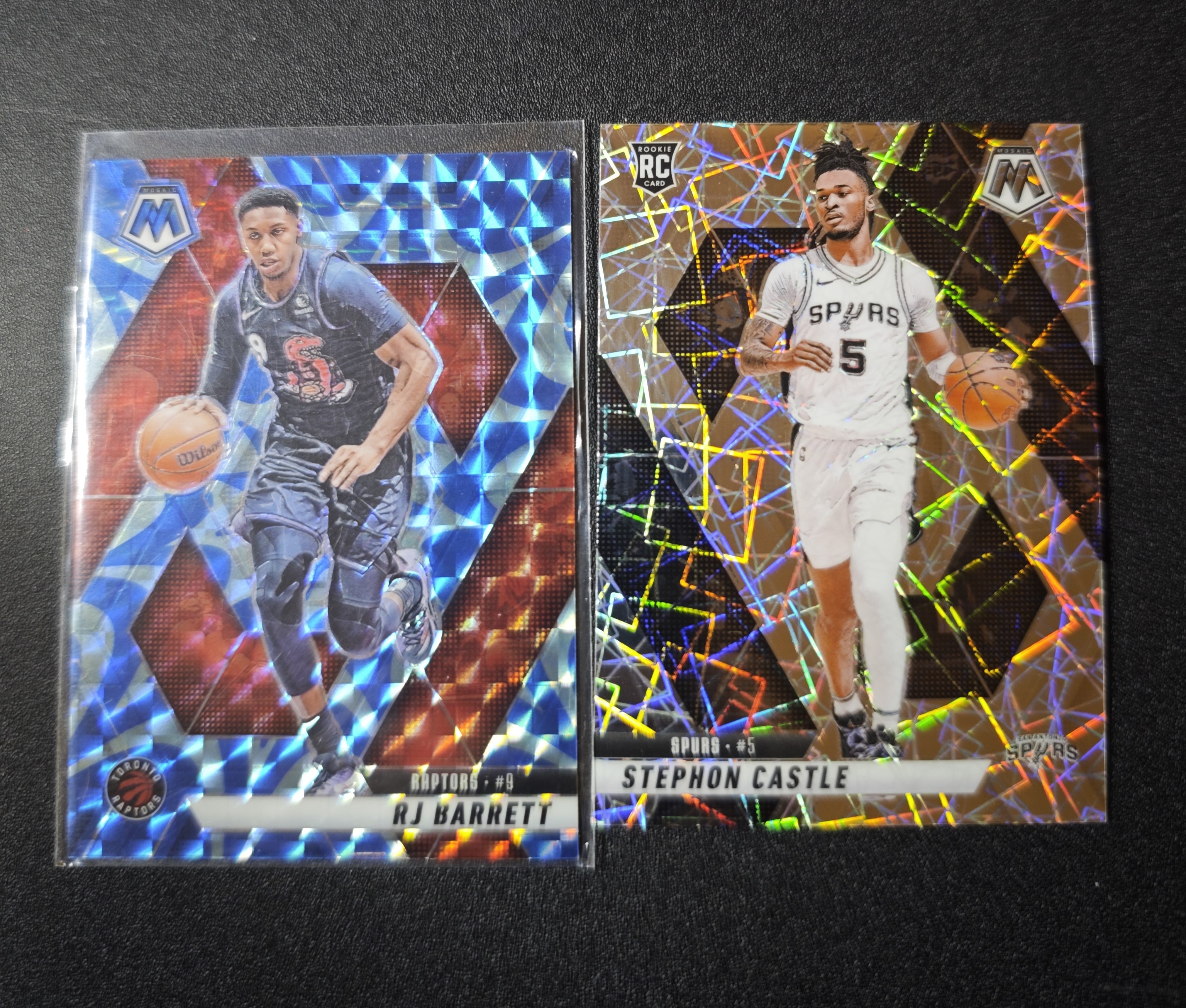 lot 2张 rj 巴雷特 斯蒂芬 卡斯尔 折射 特卡 不保卡品 91代拍