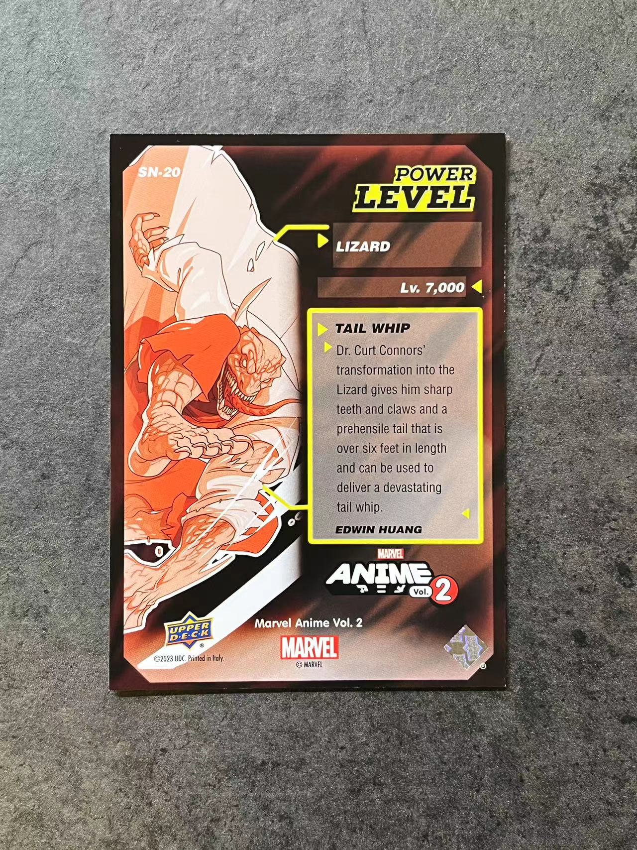【CHOSENC代卖】2023 UPPER DECK UD 漫威漫画第二卷 POWER LEVEL LIZARD 蜥蜴教授 SN-20【凑套必备】【兔年】【顺丰】