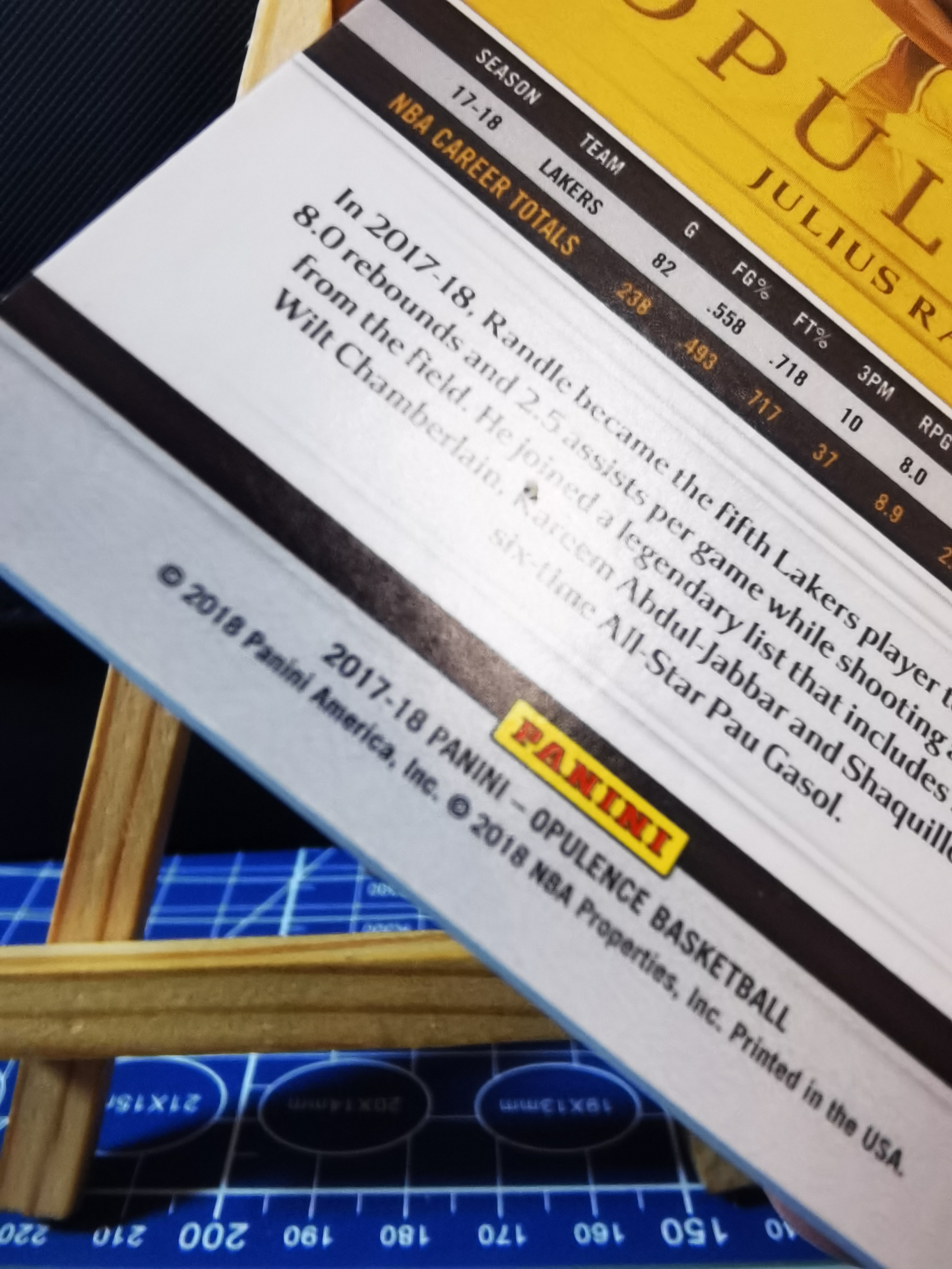 2017-18 Panini Opulence Julius Randle #53 12/25编 圣诞编 朱利叶斯·兰德尔 湖人