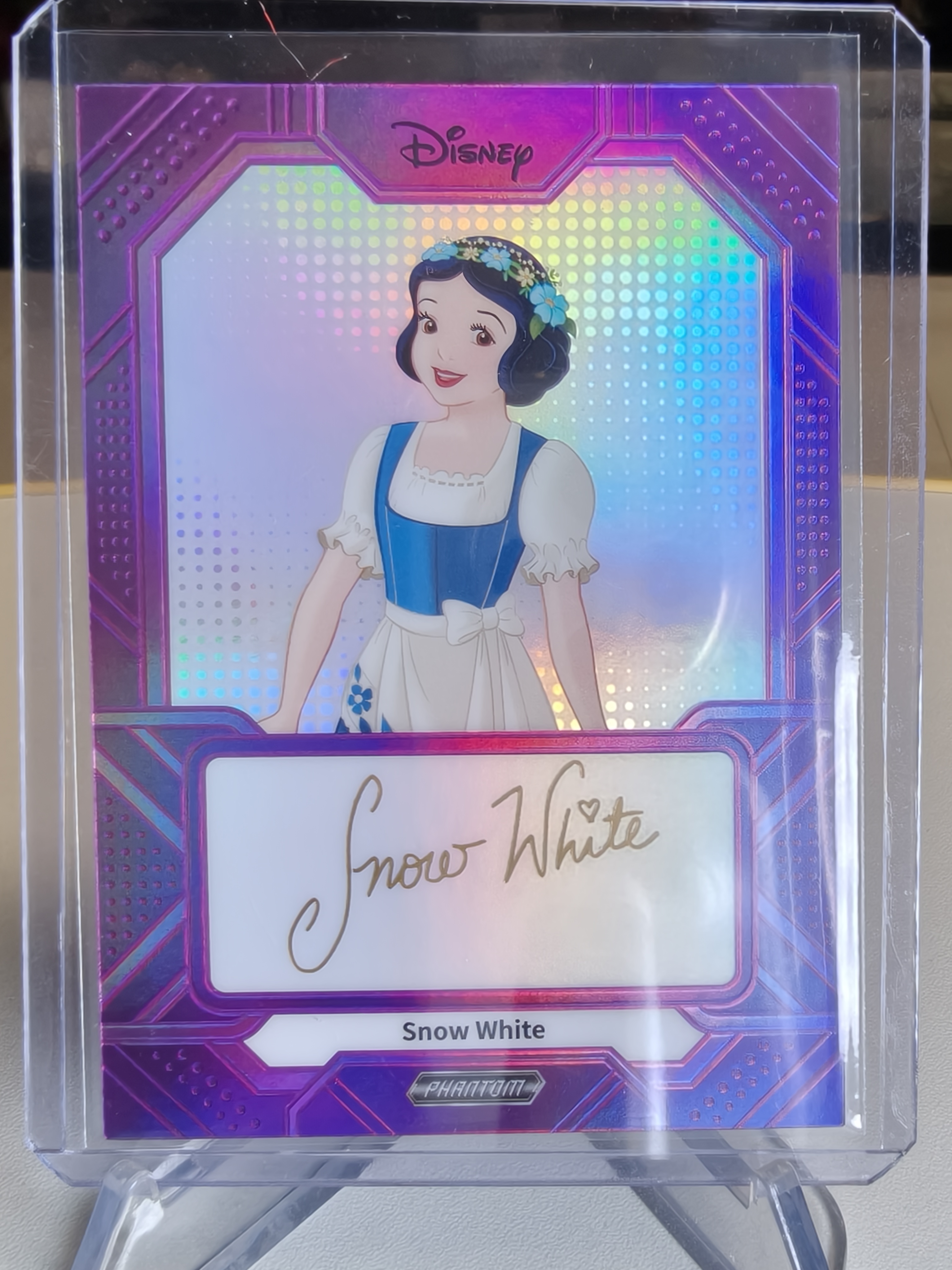 2025 Kakawow Phantom Disney Snow White 卡卡沃 迪士尼 幻影 白雪公主 base 签字 单签 特卡 紫折 62 /115编 默认通行品相 细节如图【拍前看描述】