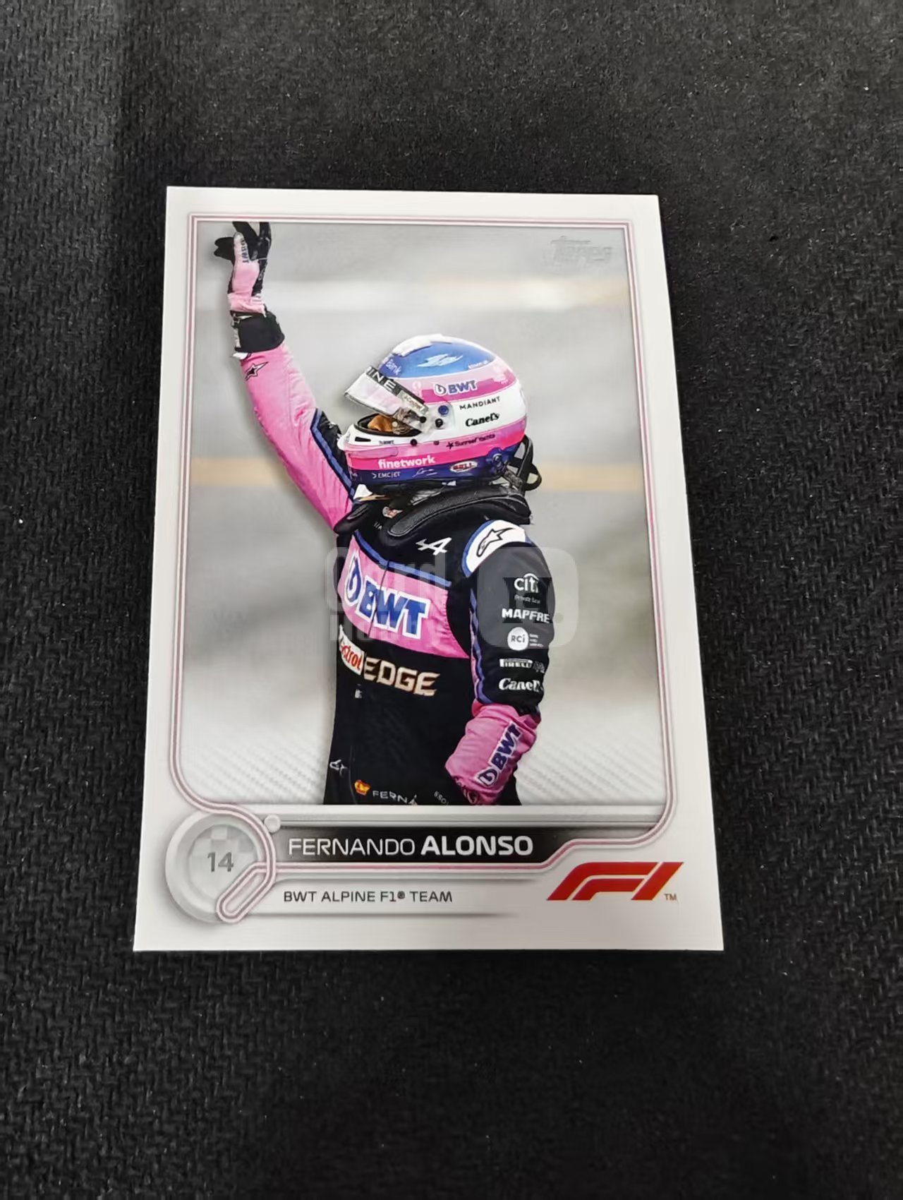 2022 Topps F1 Chrome Fernando Alonso 阿隆索 头哥 阿斯顿马丁 划痕 边角瑕疵 @14