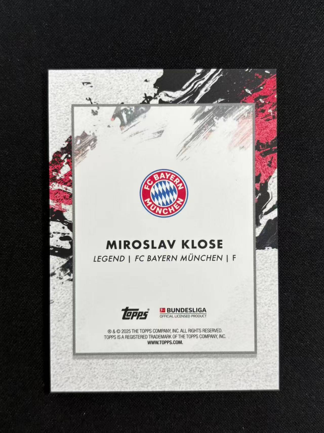 【梦卡拍卖】2024-25 Topps inception 盗梦空间 德甲 MIROSLAV KLOSE 德国 克洛泽 拉齐奥 拜仁 /75编 绿平行 #DD# 乐哥