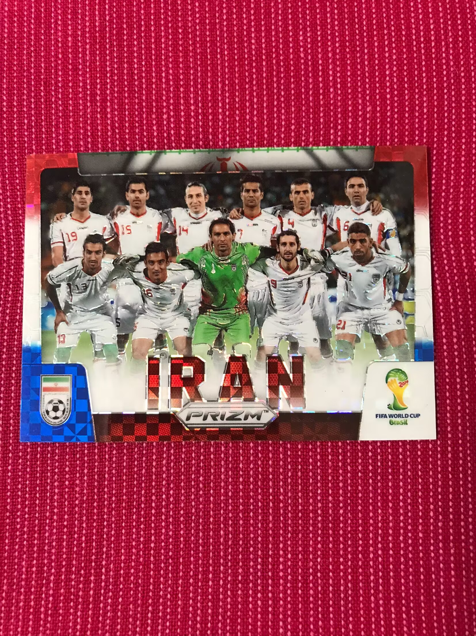 2014 Panini Prizm IRAN 【宾森光拍卖第191期】World Cup 全家福 特卡 红白蓝 折射 伊朗 元年世界杯