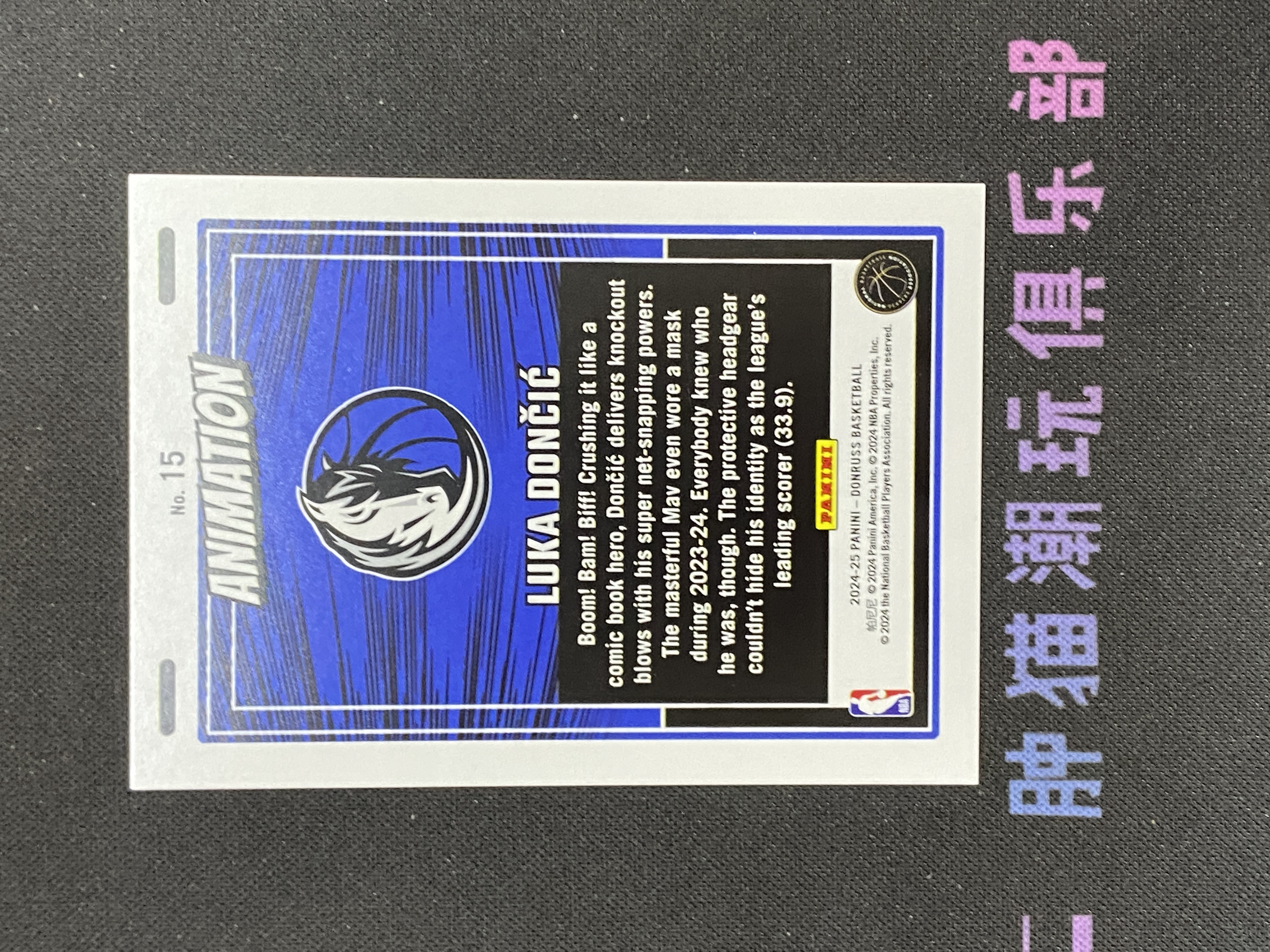 肿猫拍卖12A10917:24-25 Donruss 杜蕾斯 独行侠 Luka Doncic 卢卡 东契奇 折射 Animation 动画 ...