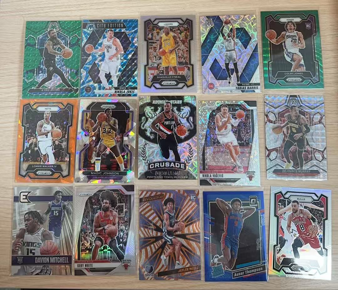 多年份 多系列 欧文/奥尼尔/约基奇/拉文/奥萨尔/利拉德/魔术师约翰逊/米切尔等15张折射base特卡 银折 碎冰折 马赛克折各种折 lot 打包 不保卡品【LUO】
