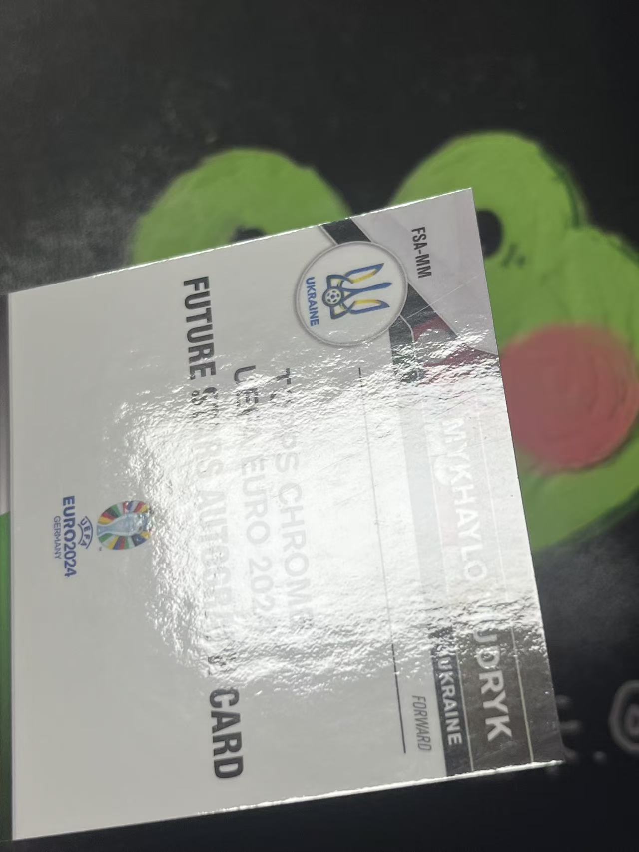 2024 Topps Chrome Mykhaylo Mudryk 欧洲杯 乌克兰 穆德里克 银折 签字 切尔西 微瑕如图【ZYP代拍】M533